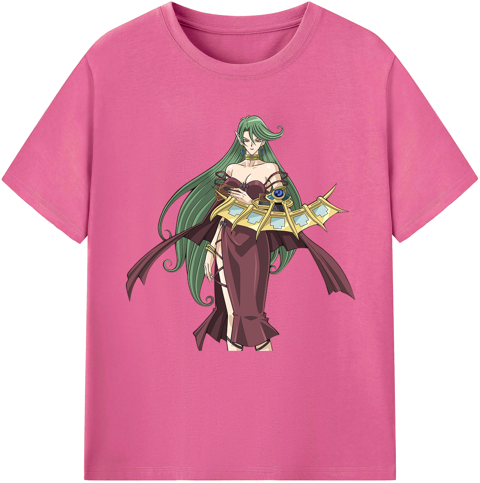 （画像用） 遊☆戯☆王 Yu-Gi-Oh! レディースカジュアルプリントTシャツ（綿100％）