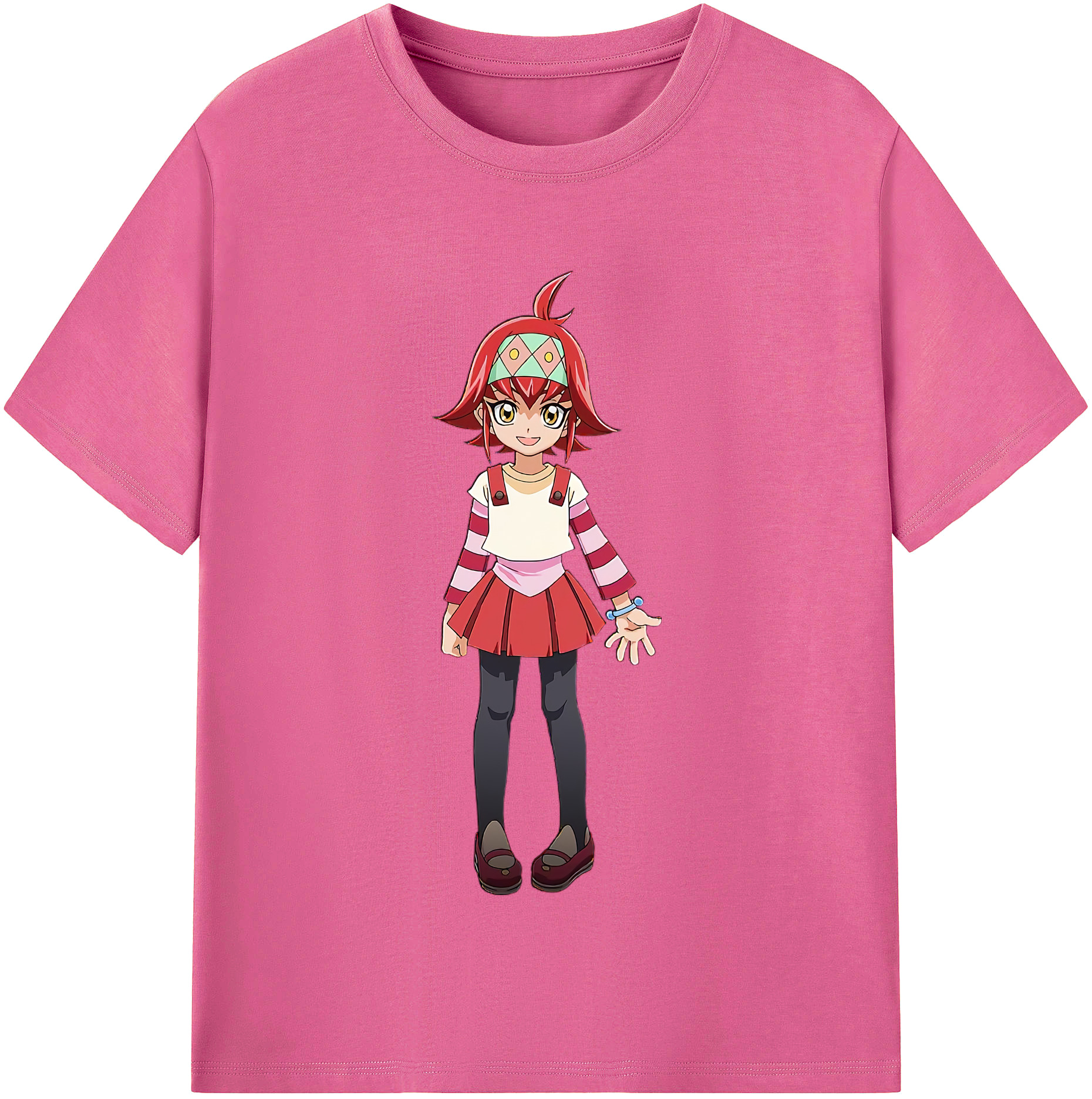 （画像用） 遊☆戯☆王 Yu-Gi-Oh! レディースカジュアルプリントTシャツ（綿100％）