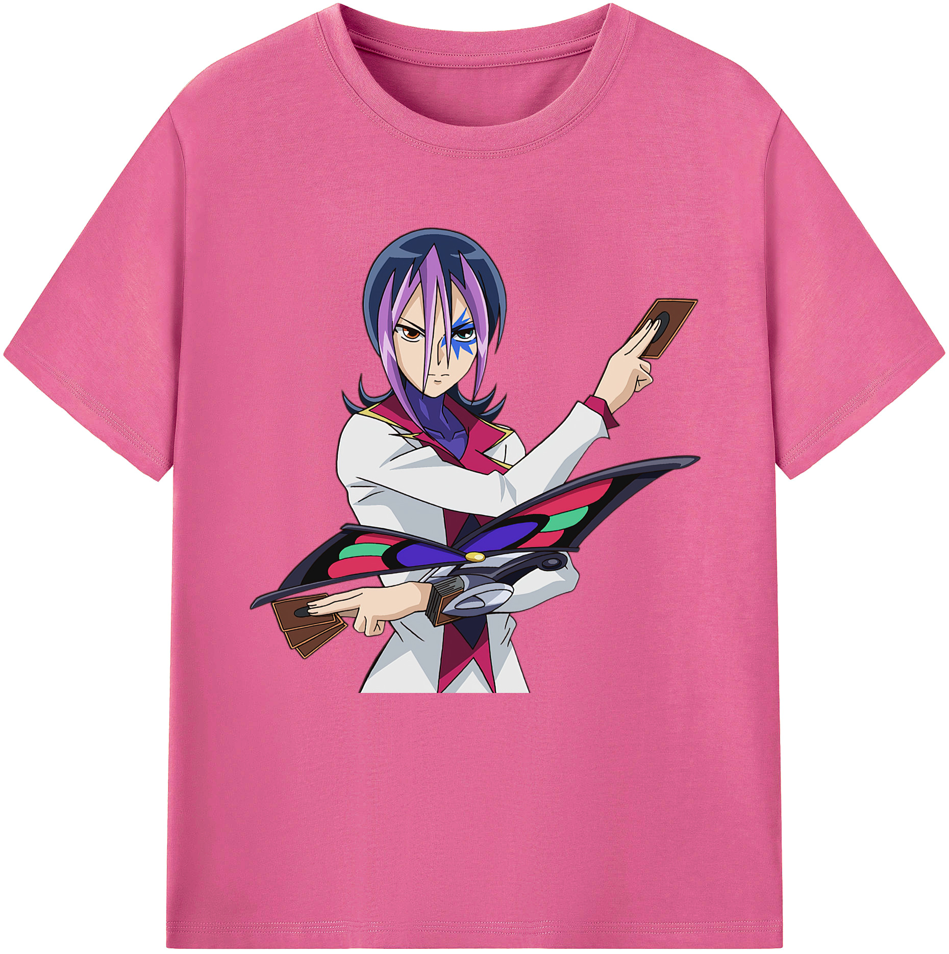 （画像用） 遊☆戯☆王 Yu-Gi-Oh! レディースカジュアルプリントTシャツ（綿100％）
