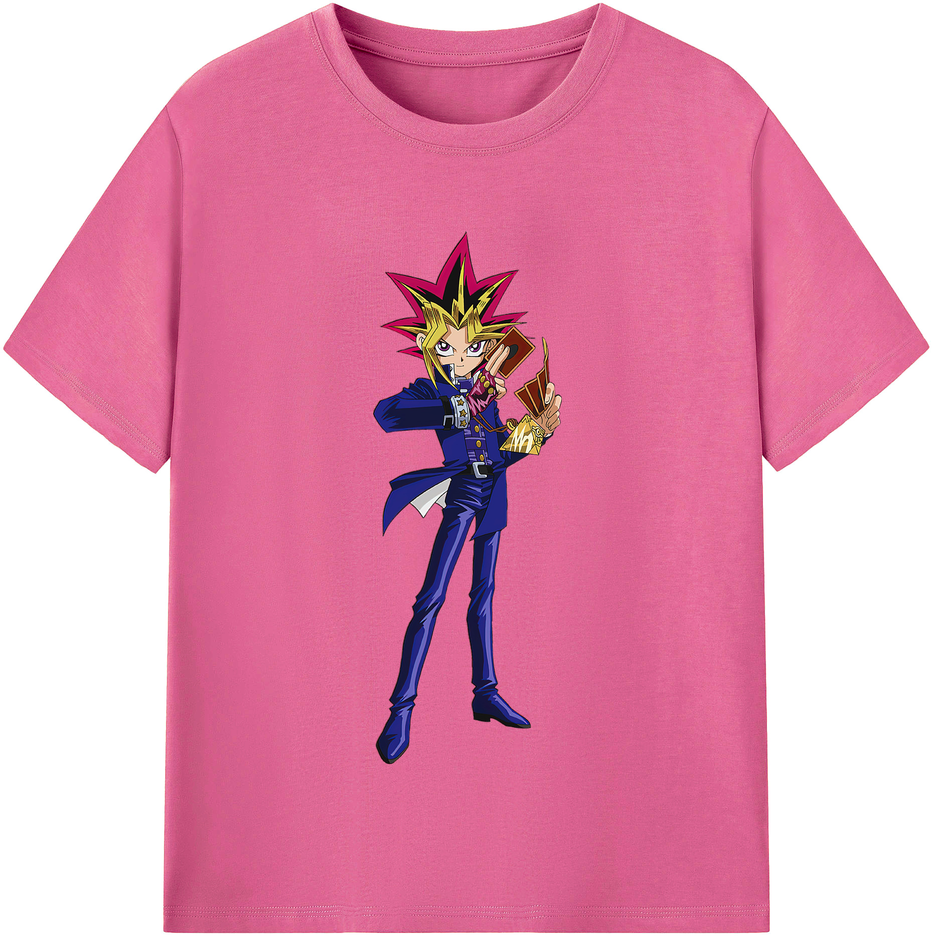 （画像用） 遊☆戯☆王 Yu-Gi-Oh! レディースカジュアルプリントTシャツ（綿100％）