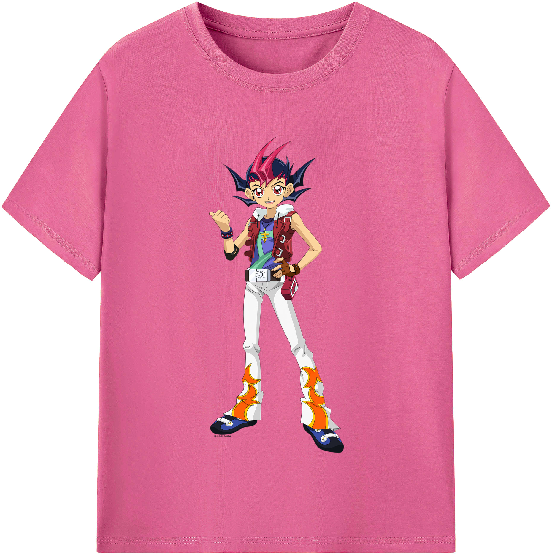 （画像用） 遊☆戯☆王 Yu-Gi-Oh! レディースカジュアルプリントTシャツ（綿100％）