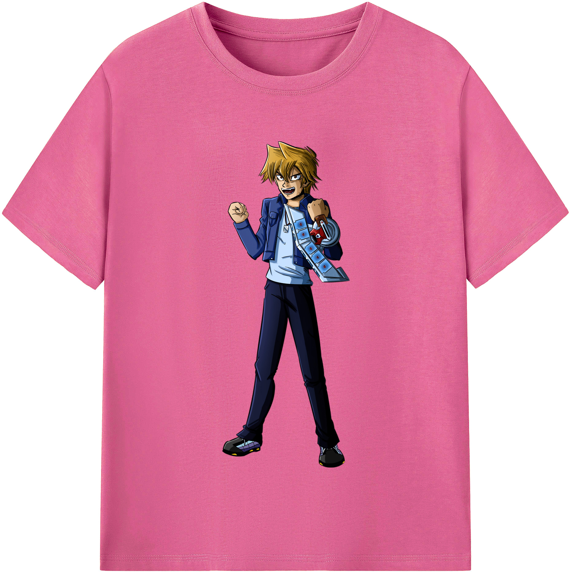 （画像用） 遊☆戯☆王 Yu-Gi-Oh! レディースカジュアルプリントTシャツ（綿100％）