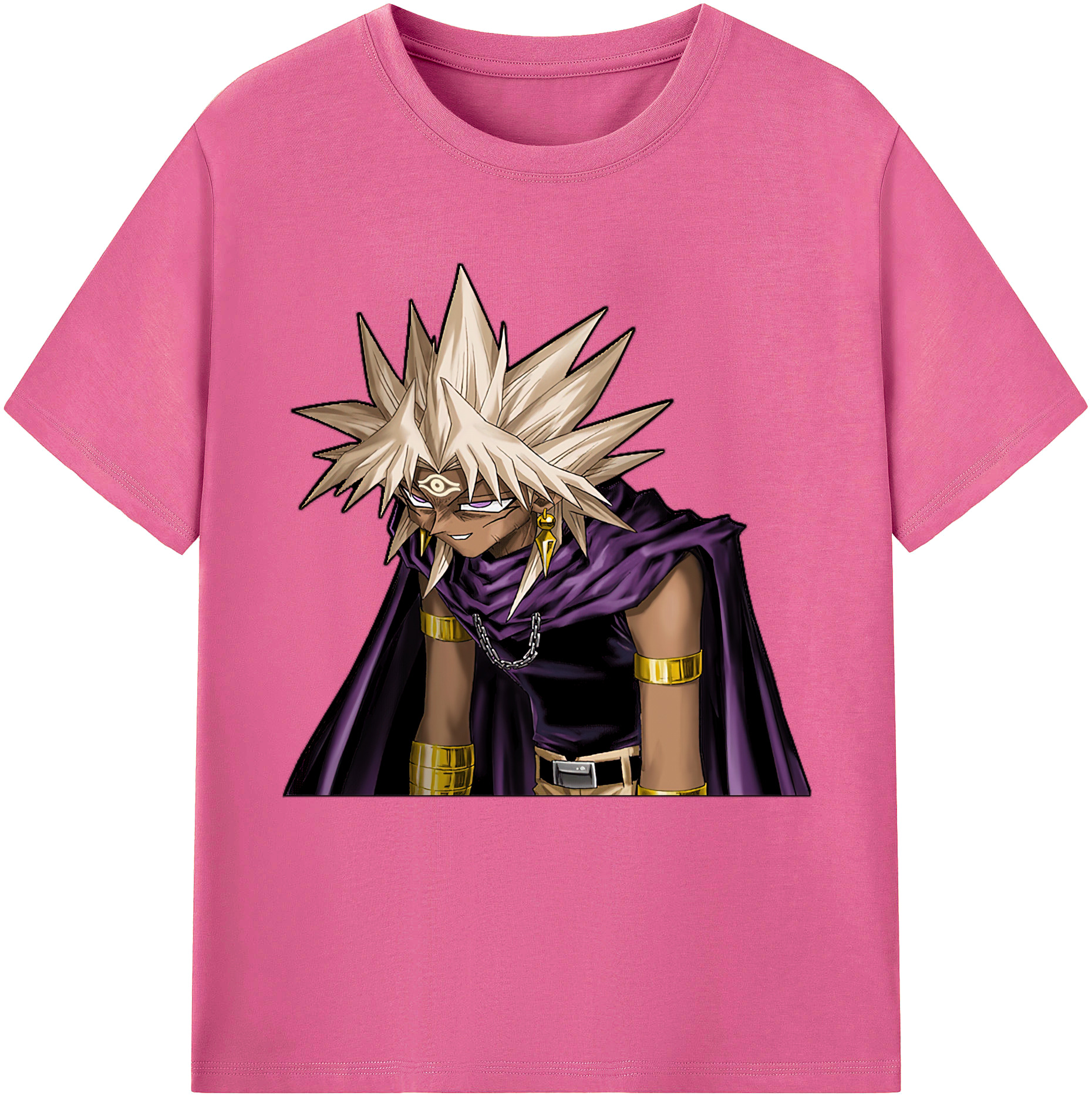 （画像用） 遊☆戯☆王 Yu-Gi-Oh! レディースカジュアルプリントTシャツ（綿100％）