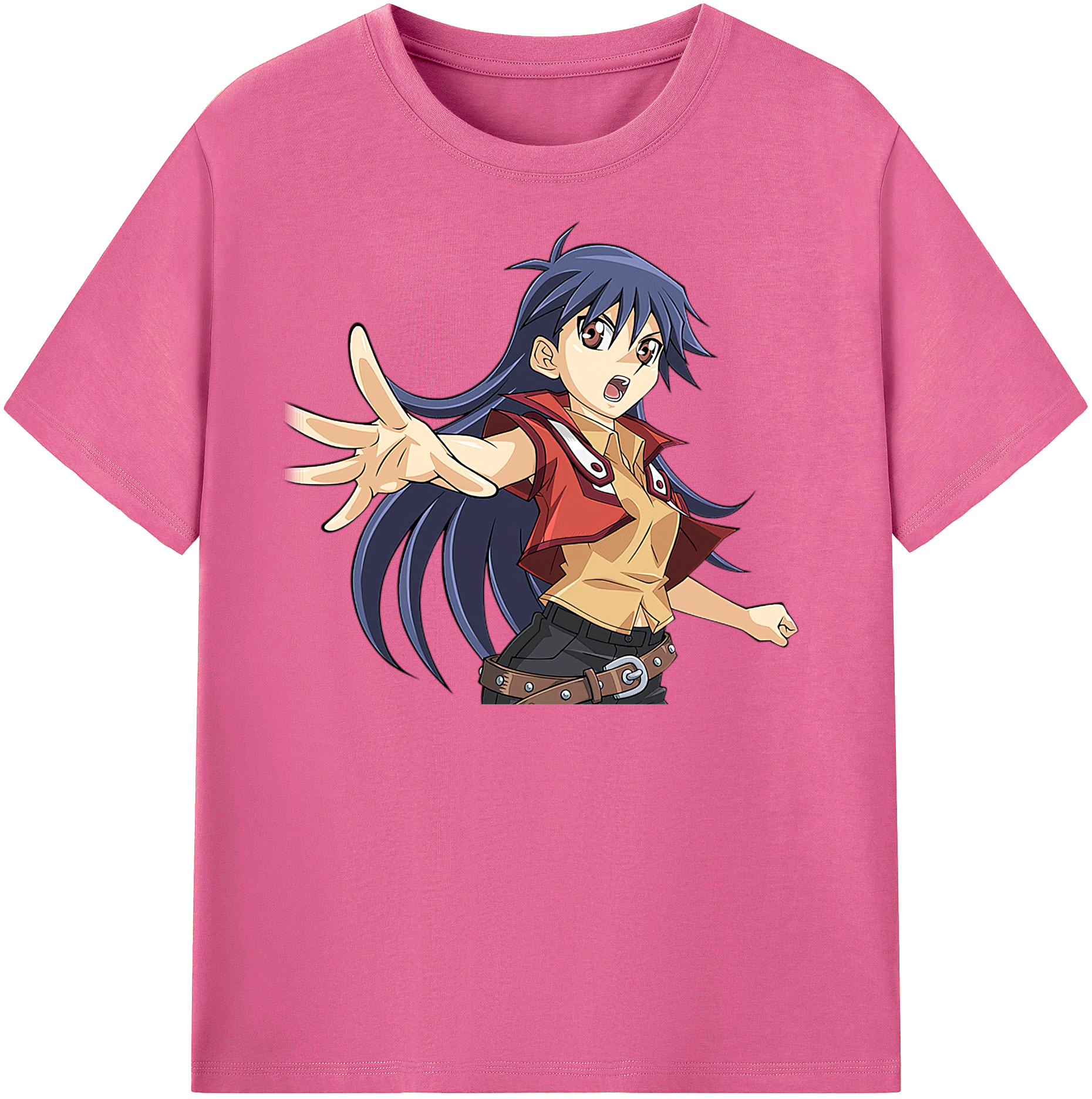 （画像用） 遊☆戯☆王 Yu-Gi-Oh! レディースカジュアルプリントTシャツ（綿100％）