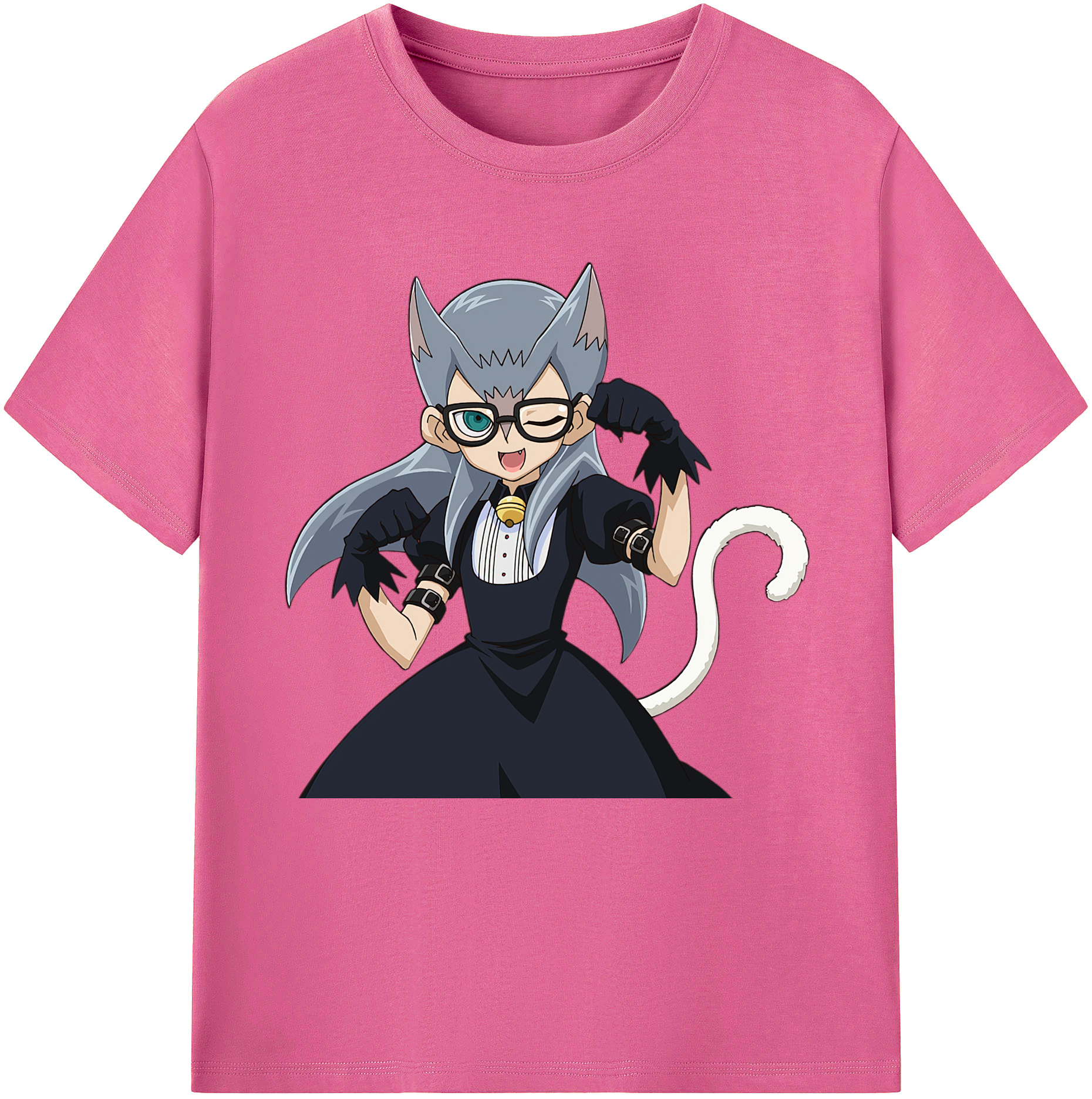 （画像用） 遊☆戯☆王 Yu-Gi-Oh! レディースカジュアルプリントTシャツ（綿100％）