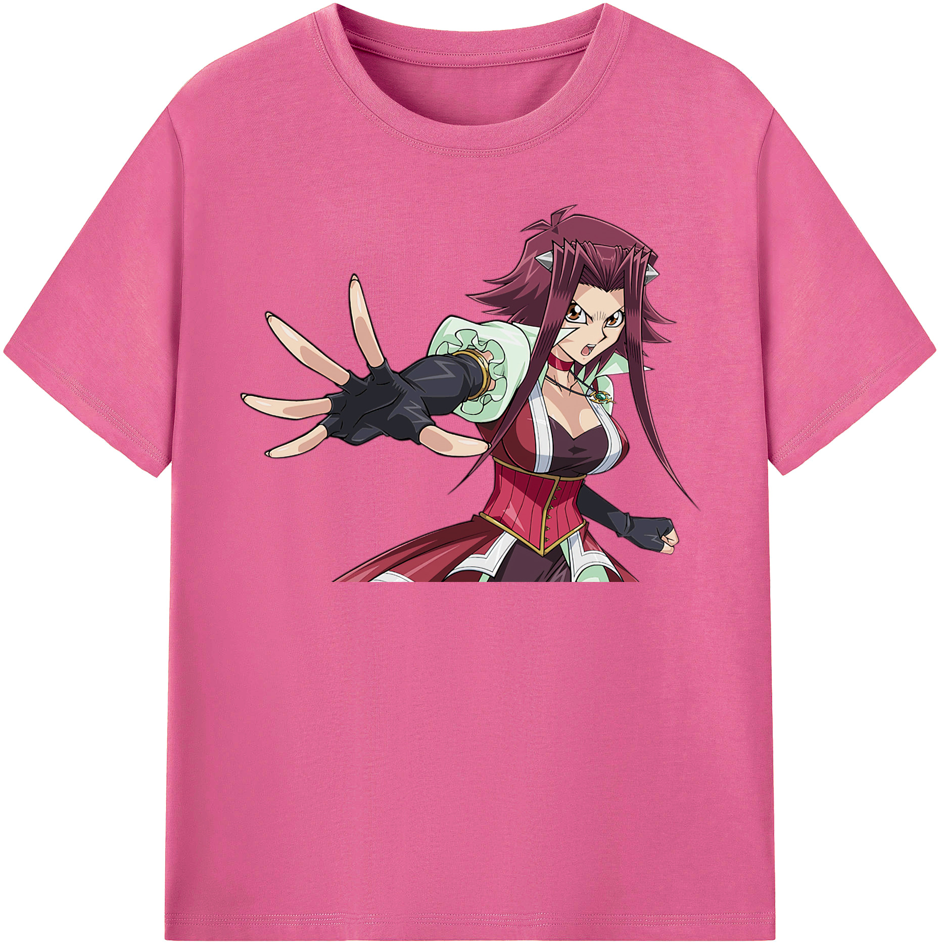 （画像用） 遊☆戯☆王 Yu-Gi-Oh! レディースカジュアルプリントTシャツ（綿100％）