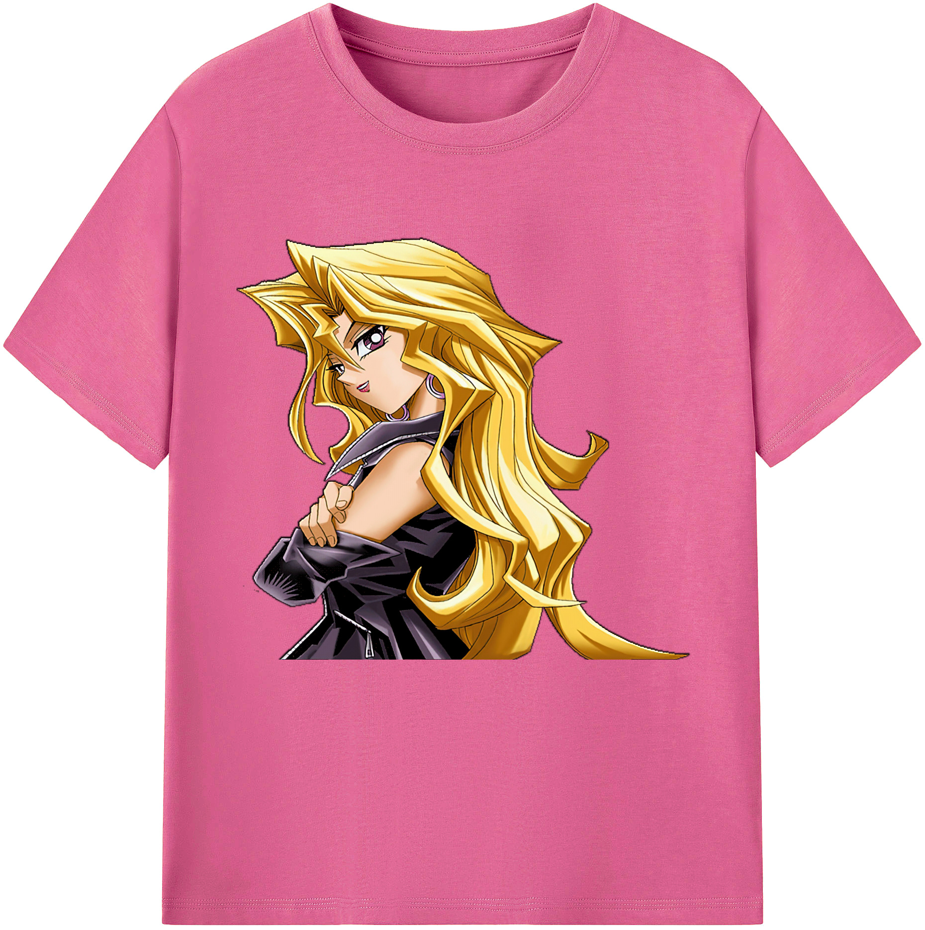 （画像用） 遊☆戯☆王 Yu-Gi-Oh! レディースカジュアルプリントTシャツ（綿100％）