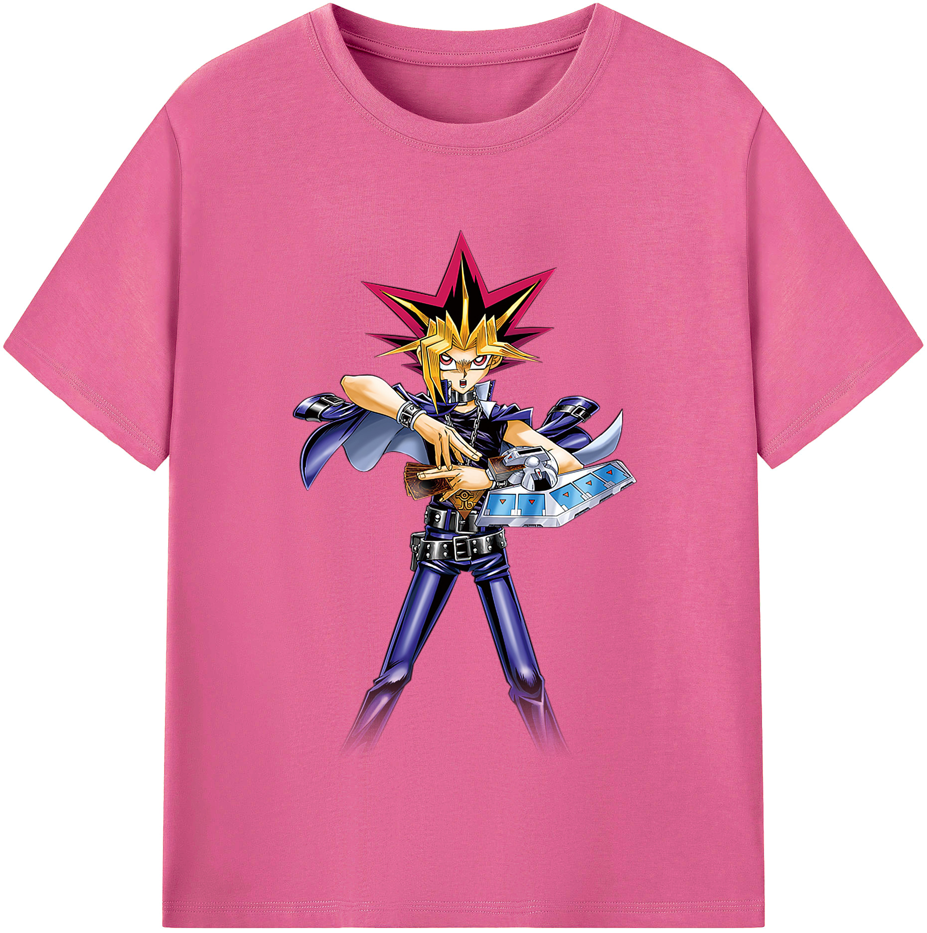 （画像用） 遊☆戯☆王 Yu-Gi-Oh! レディースカジュアルプリントTシャツ（綿100％）
