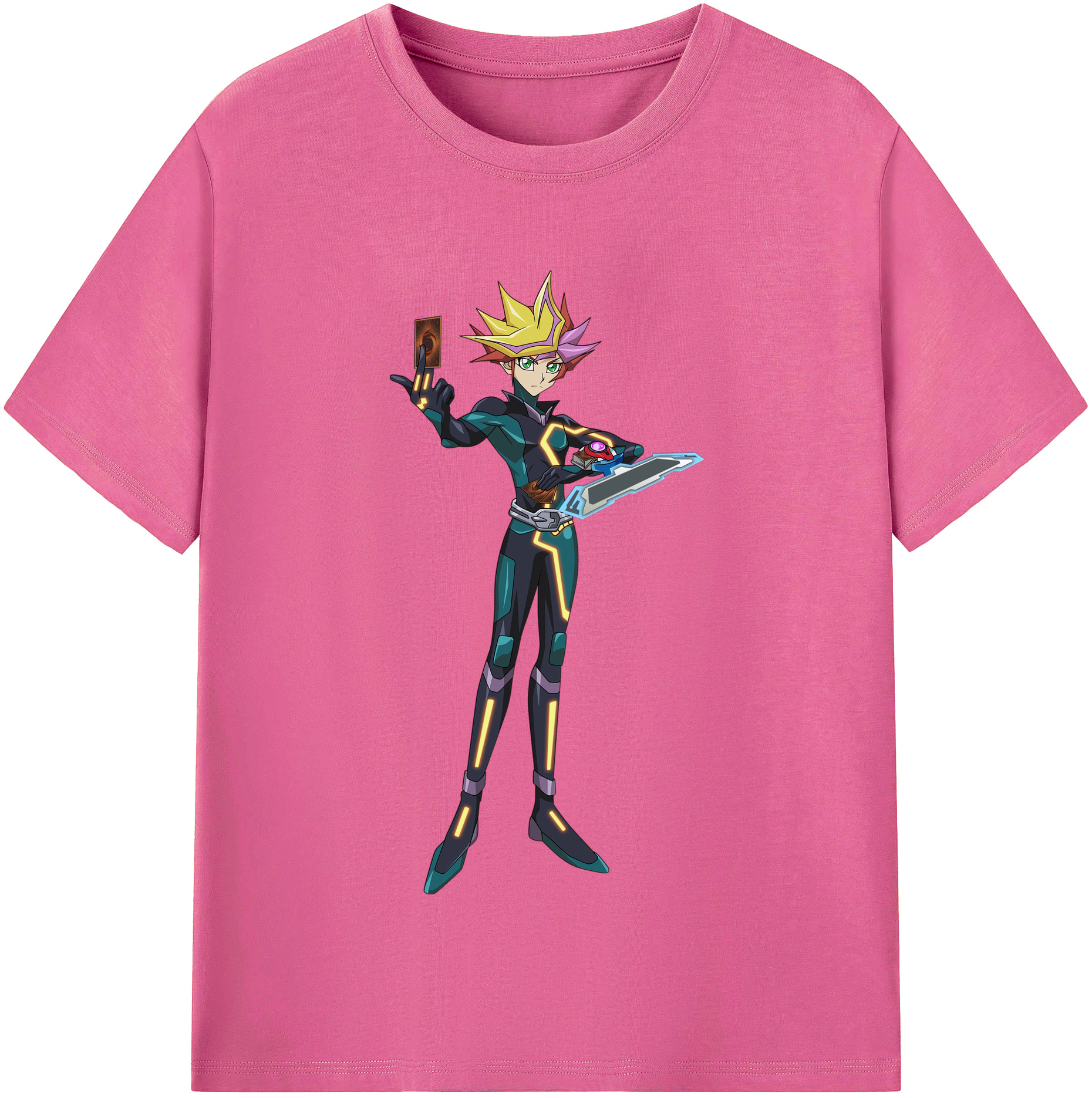（画像用） 遊☆戯☆王 Yu-Gi-Oh! レディースカジュアルプリントTシャツ（綿100％）