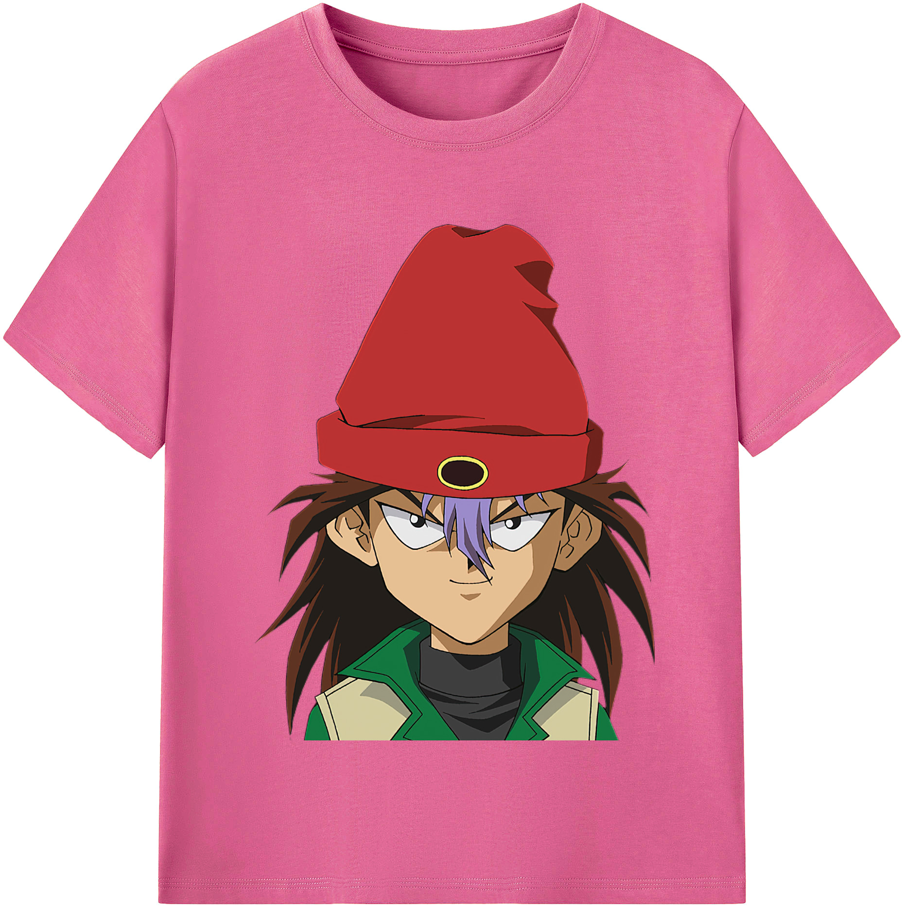 （画像用） 遊☆戯☆王 Yu-Gi-Oh! レディースカジュアルプリントTシャツ（綿100％）