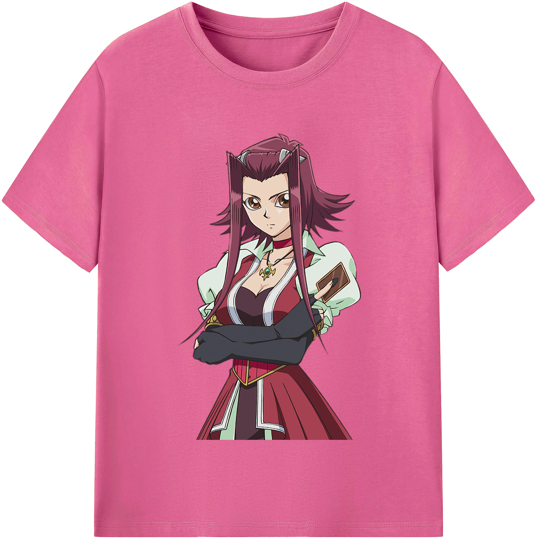 （画像用） 遊☆戯☆王 Yu-Gi-Oh! レディースカジュアルプリントTシャツ（綿100％）