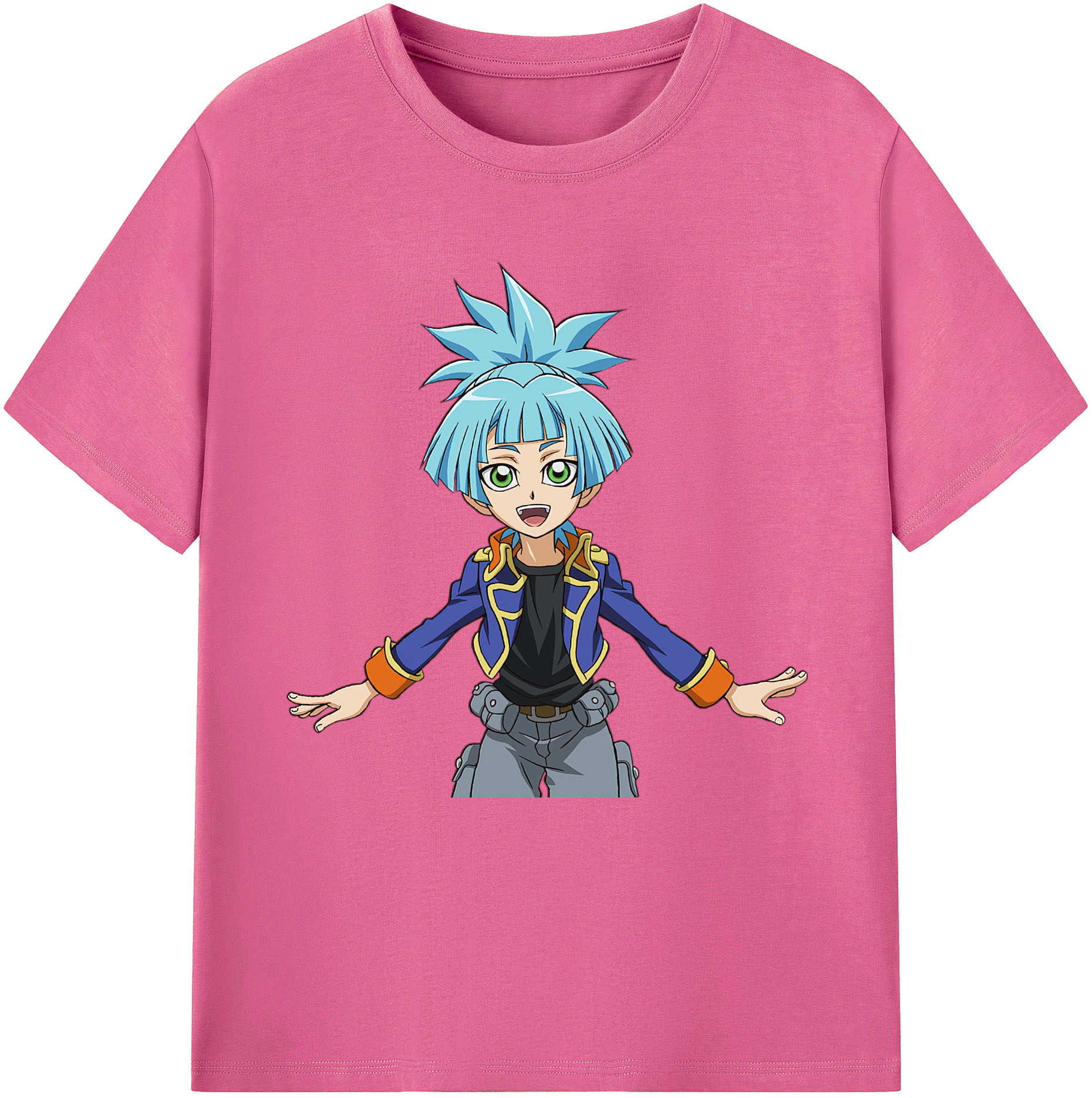 （画像用） 遊☆戯☆王 Yu-Gi-Oh! レディースカジュアルプリントTシャツ（綿100％）