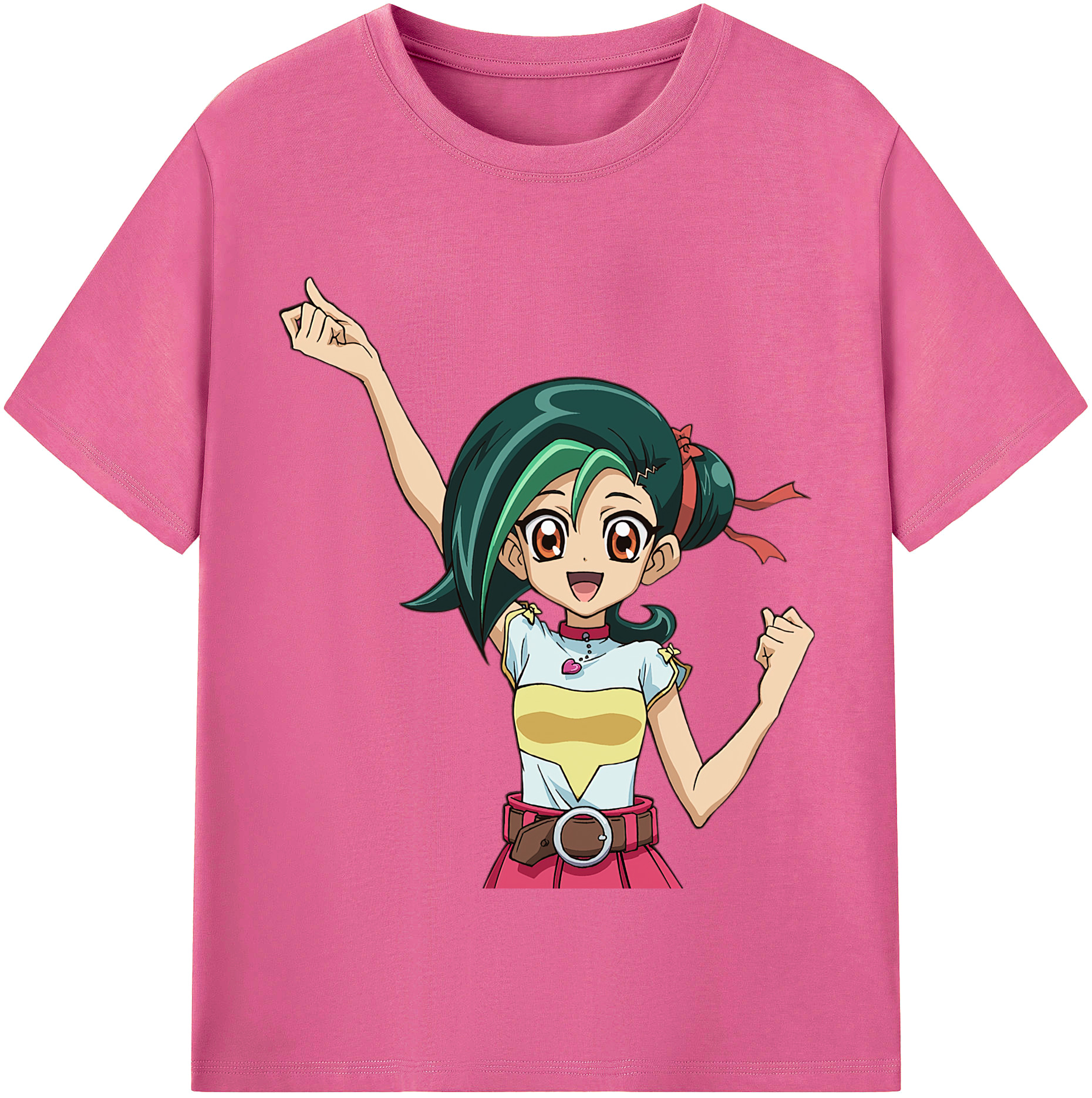 （画像用） 遊☆戯☆王 Yu-Gi-Oh! レディースカジュアルプリントTシャツ（綿100％）