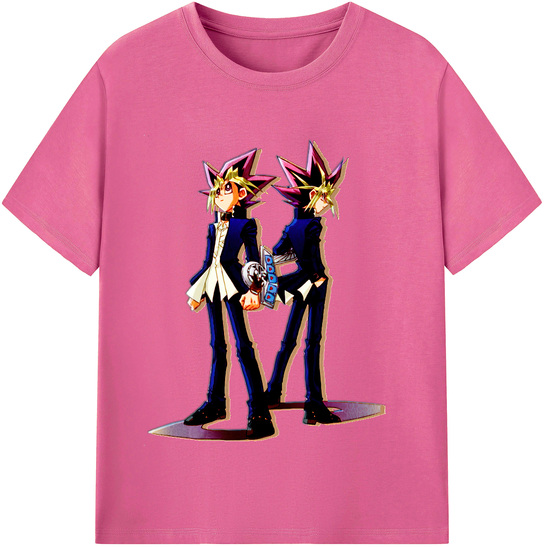 （画像用） 遊☆戯☆王 Yu-Gi-Oh! レディースカジュアルプリントTシャツ（綿100％）