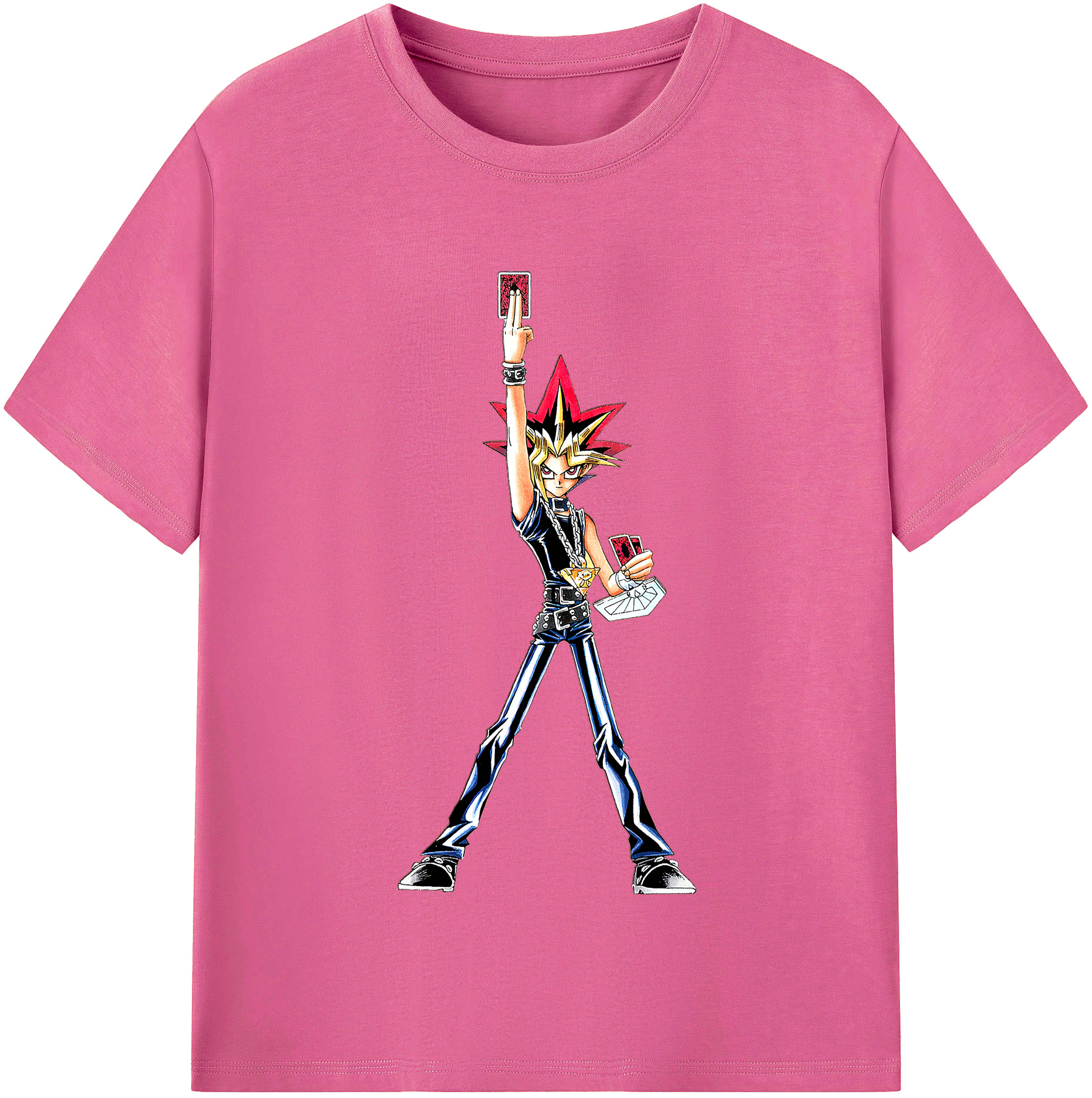（画像用） 遊☆戯☆王 Yu-Gi-Oh! レディースカジュアルプリントTシャツ（綿100％）