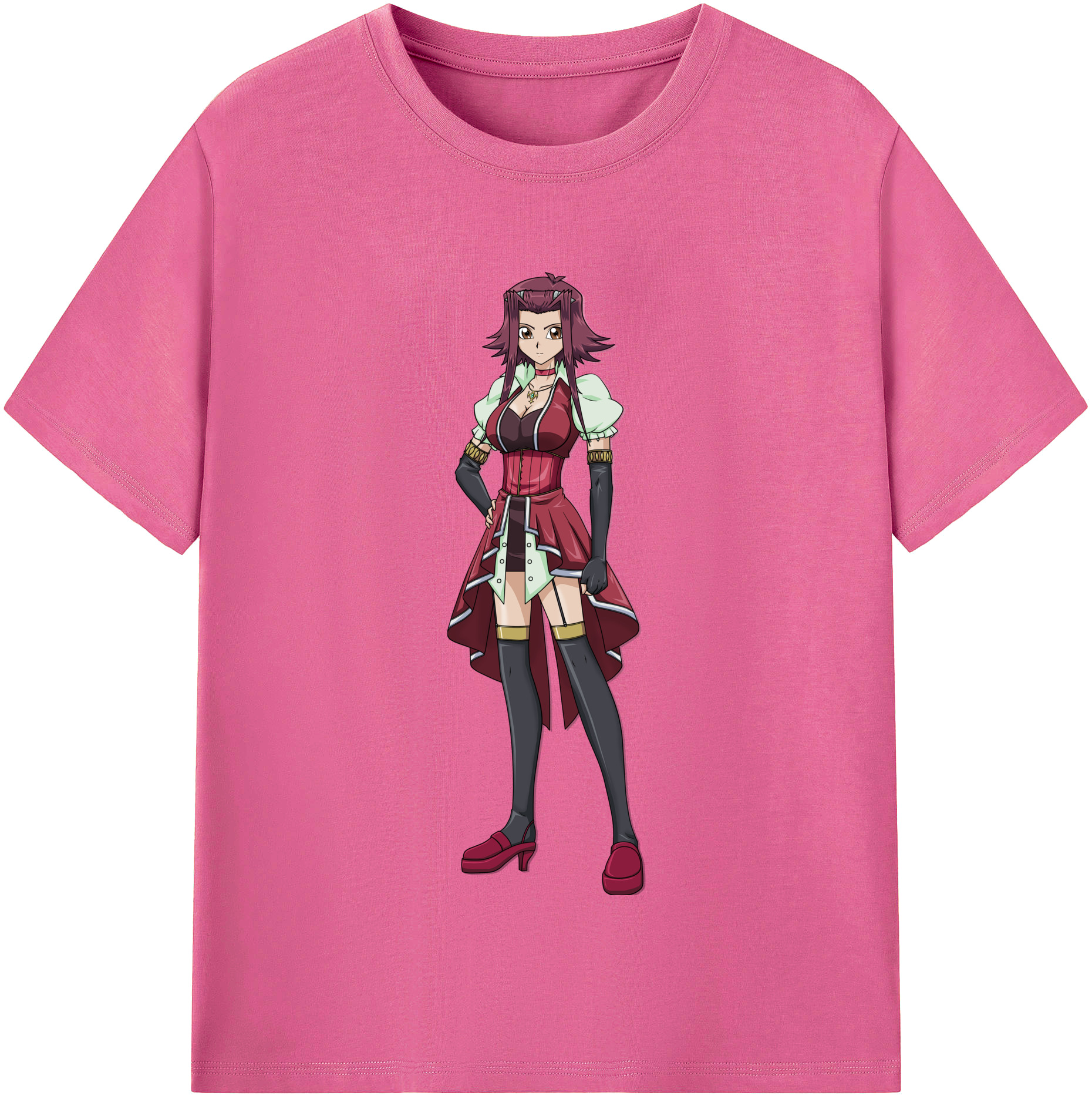 （画像用） 遊☆戯☆王 Yu-Gi-Oh! レディースカジュアルプリントTシャツ（綿100％）