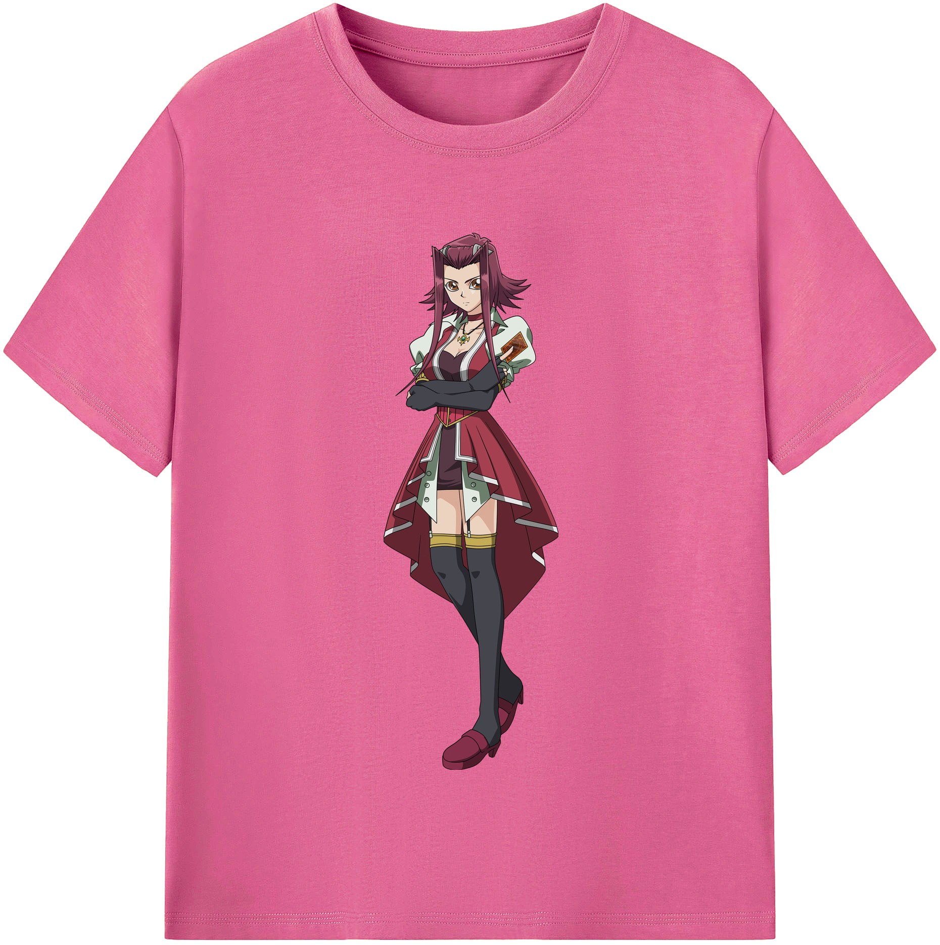 （画像用） 遊☆戯☆王 Yu-Gi-Oh! レディースカジュアルプリントTシャツ（綿100％）
