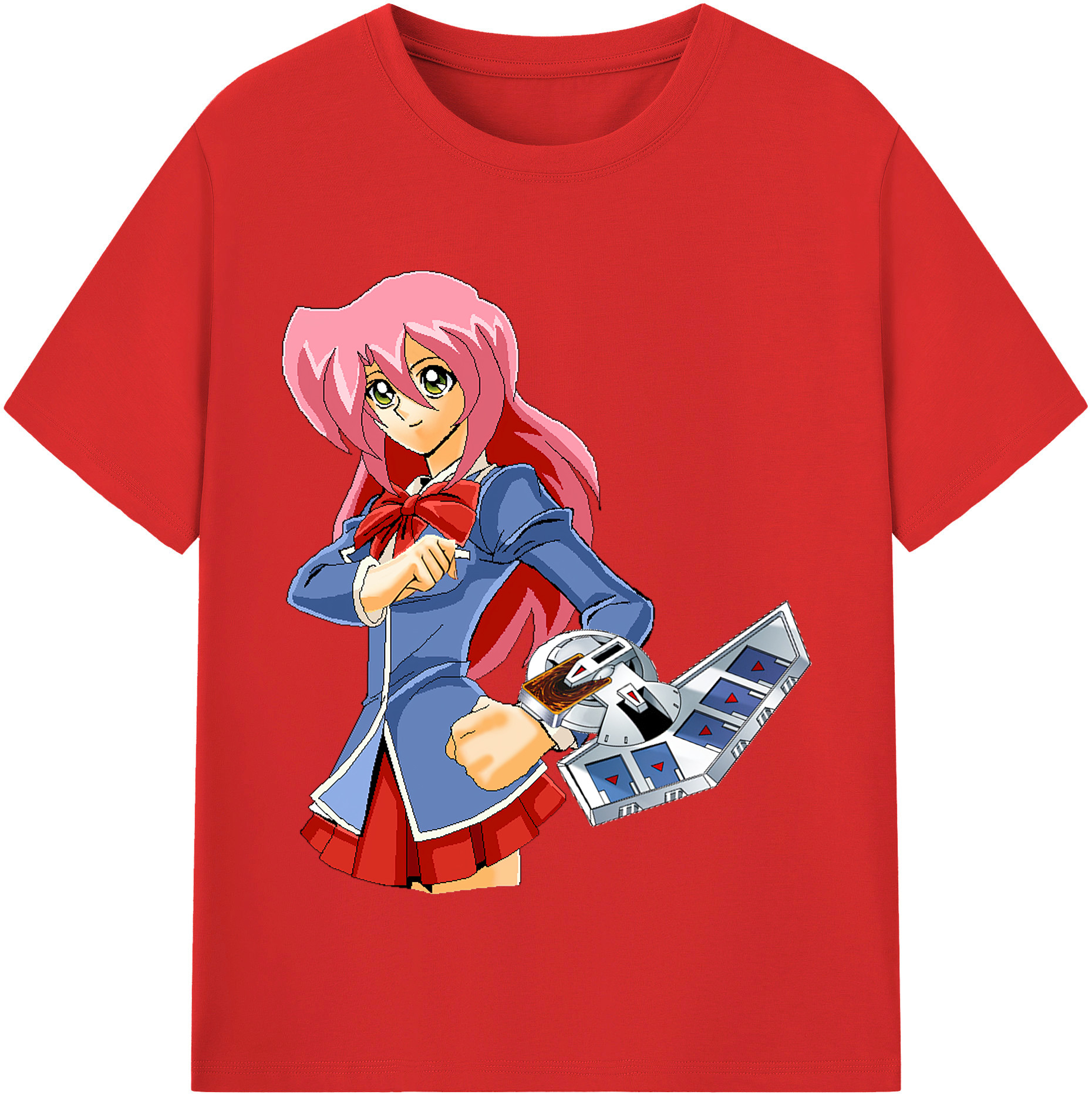 （画像用） 遊☆戯☆王 Yu-Gi-Oh! レディースカジュアルプリントTシャツ（綿100％）