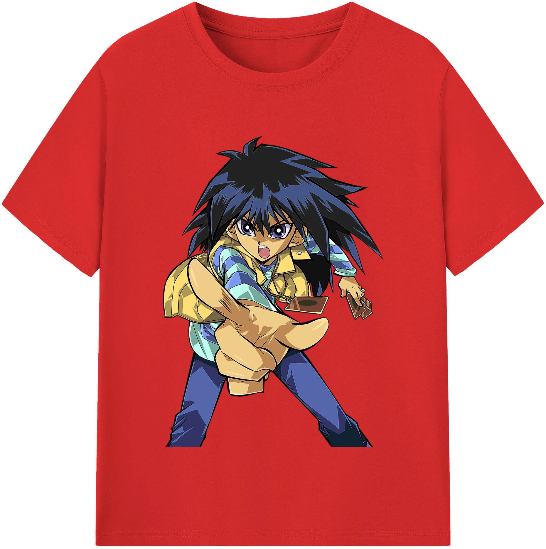 （画像用） 遊☆戯☆王 Yu-Gi-Oh! レディースカジュアルプリントTシャツ（綿100％）