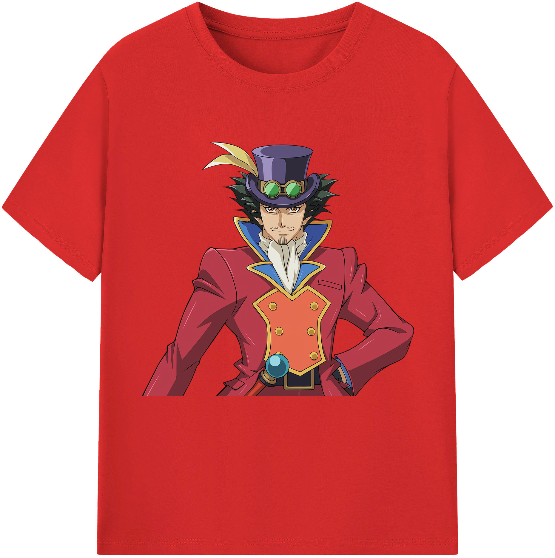 （画像用） 遊☆戯☆王 Yu-Gi-Oh! レディースカジュアルプリントTシャツ（綿100％）