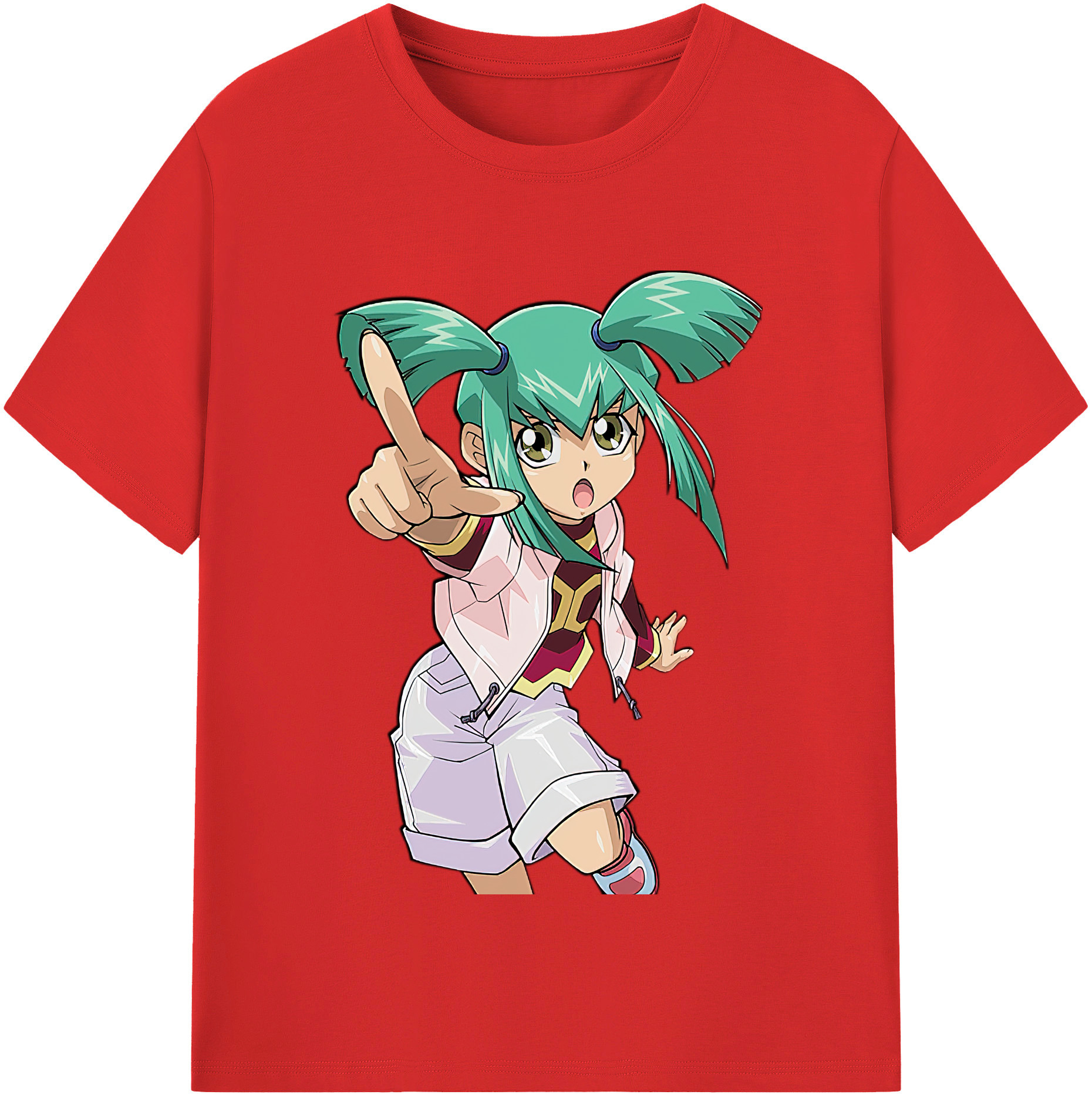 （画像用） 遊☆戯☆王 Yu-Gi-Oh! レディースカジュアルプリントTシャツ（綿100％）