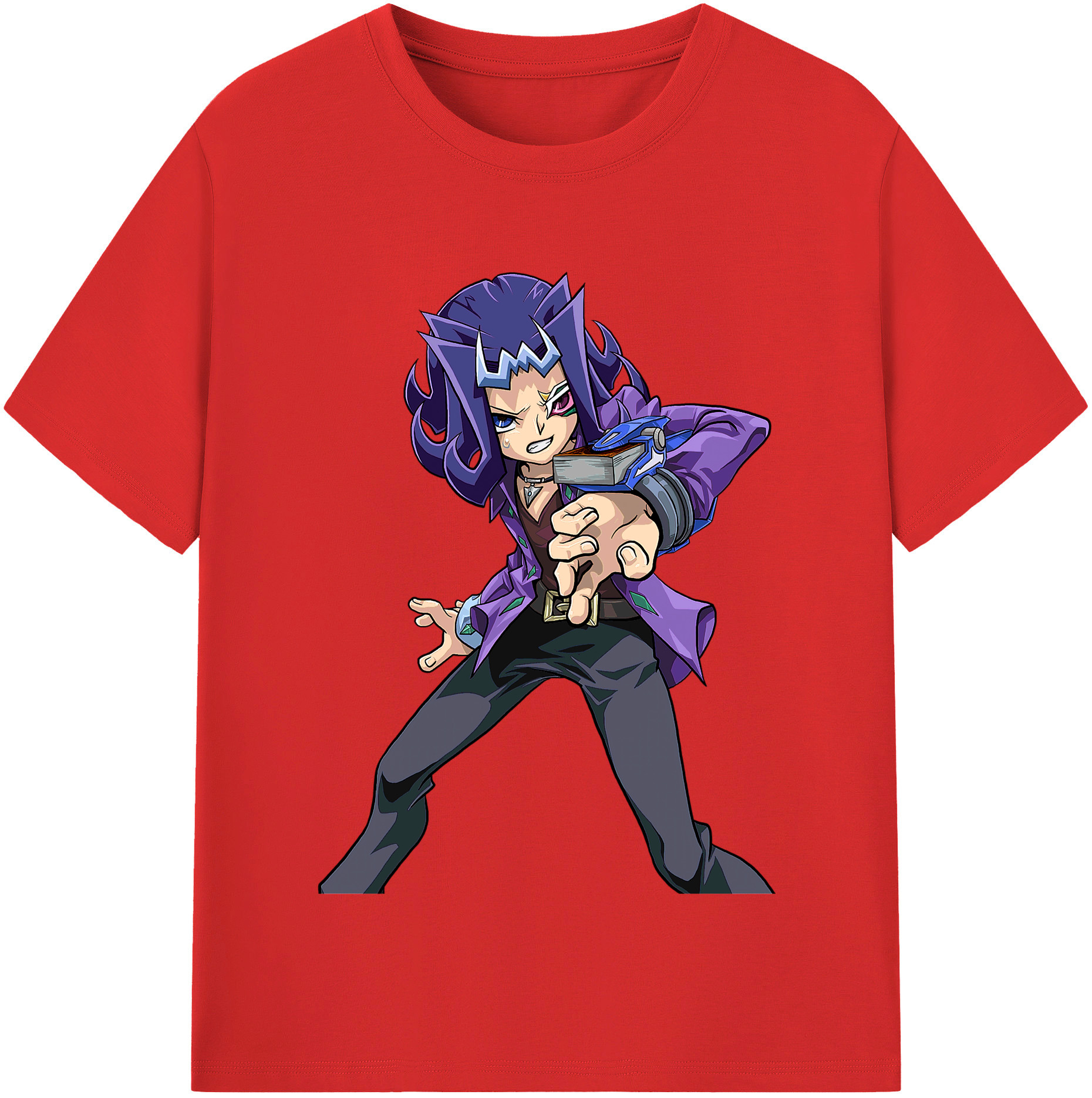（画像用） 遊☆戯☆王 Yu-Gi-Oh! レディースカジュアルプリントTシャツ（綿100％）