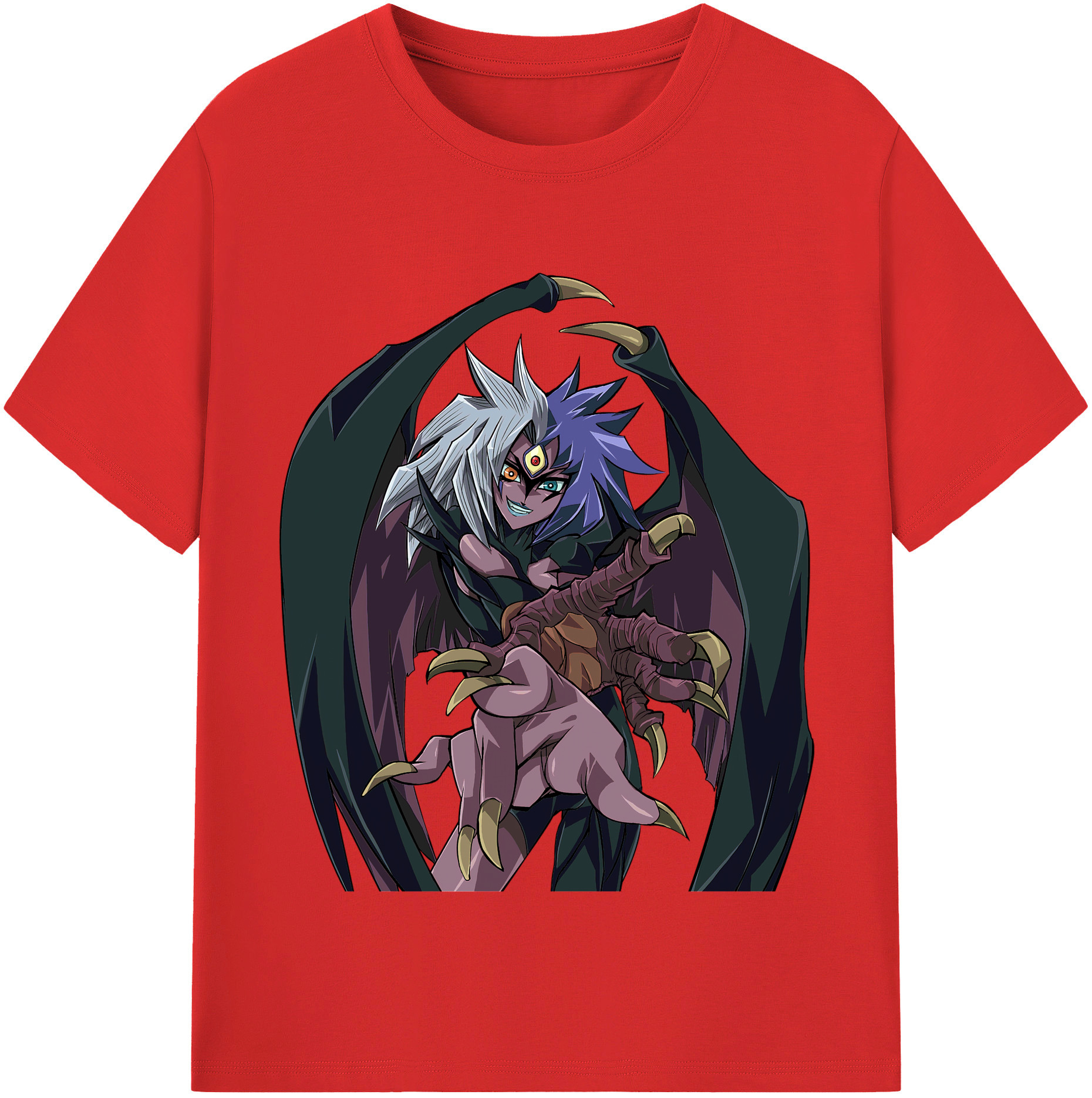 （画像用） 遊☆戯☆王 Yu-Gi-Oh! レディースカジュアルプリントTシャツ（綿100％）