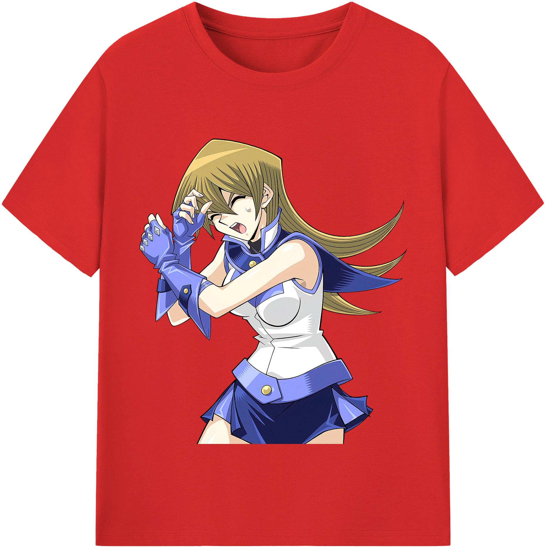 （画像用） 遊☆戯☆王 Yu-Gi-Oh! レディースカジュアルプリントTシャツ（綿100％）