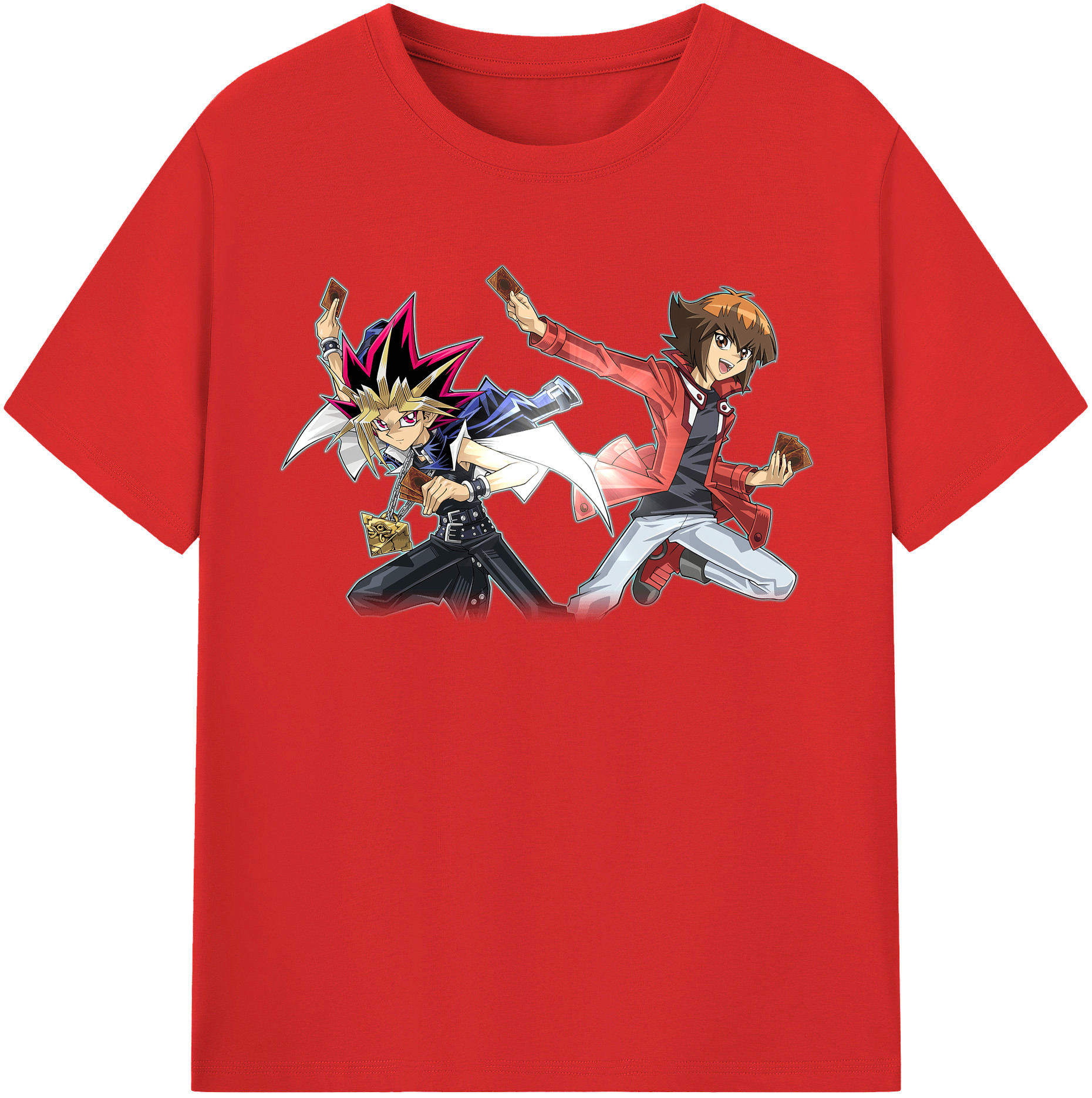 （画像用） 遊☆戯☆王 Yu-Gi-Oh! レディースカジュアルプリントTシャツ（綿100％）