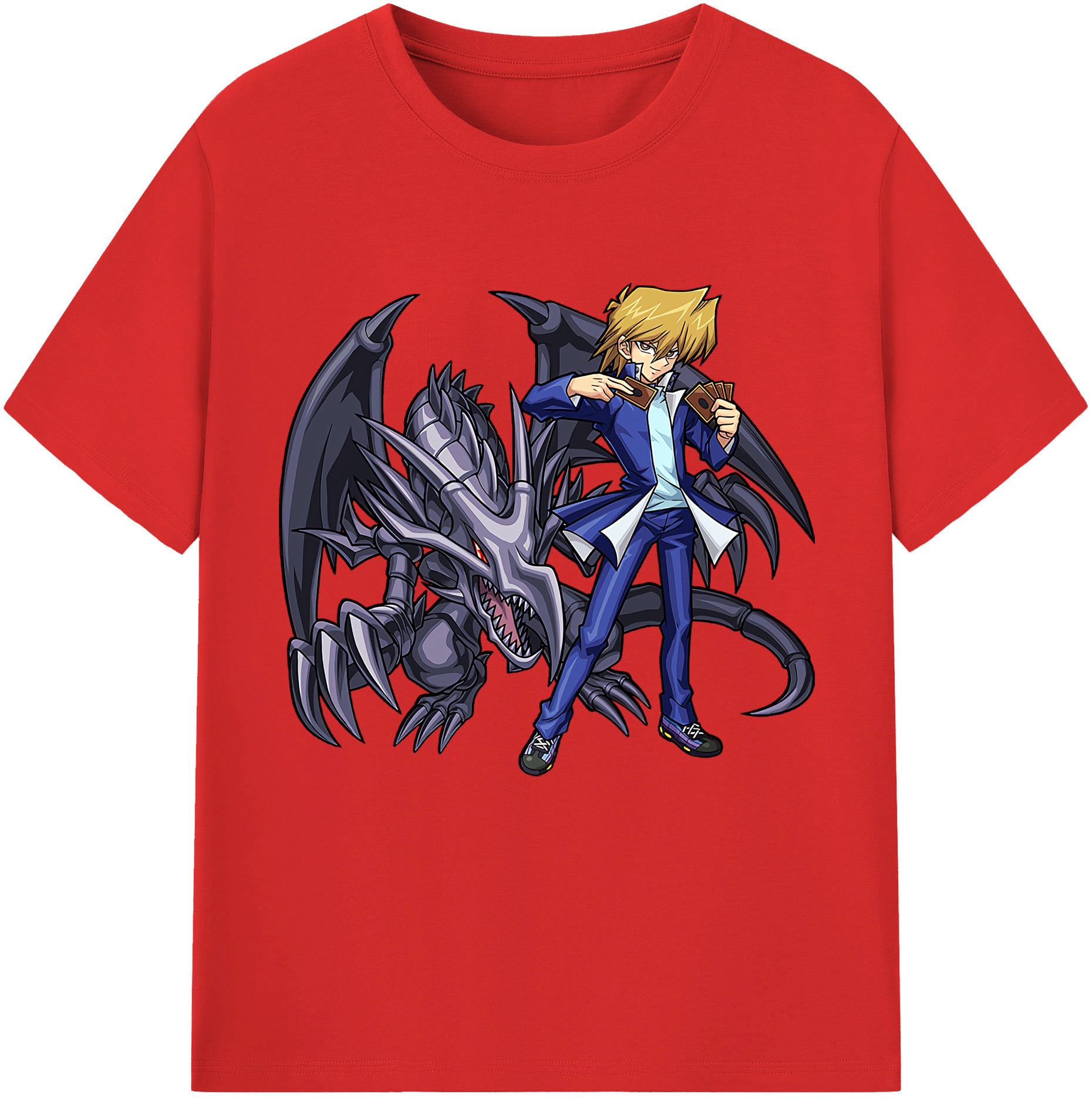 （画像用） 遊☆戯☆王 Yu-Gi-Oh! レディースカジュアルプリントTシャツ（綿100％）