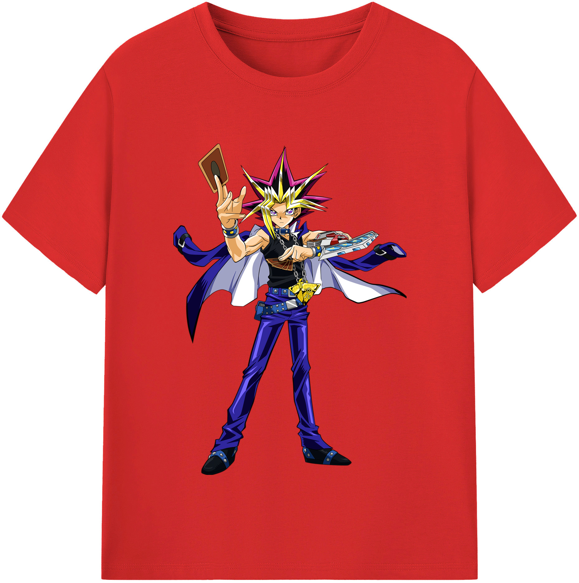 （画像用） 遊☆戯☆王 Yu-Gi-Oh! レディースカジュアルプリントTシャツ（綿100％）