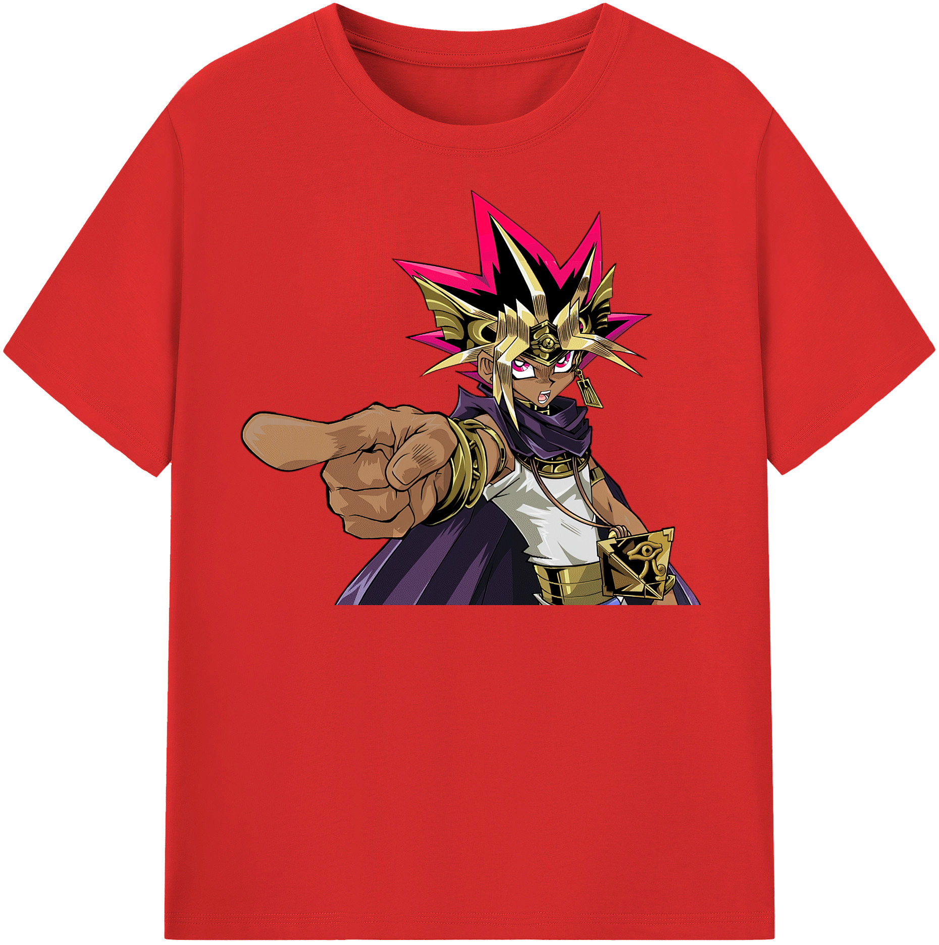 （画像用） 遊☆戯☆王 Yu-Gi-Oh! レディースカジュアルプリントTシャツ（綿100％）