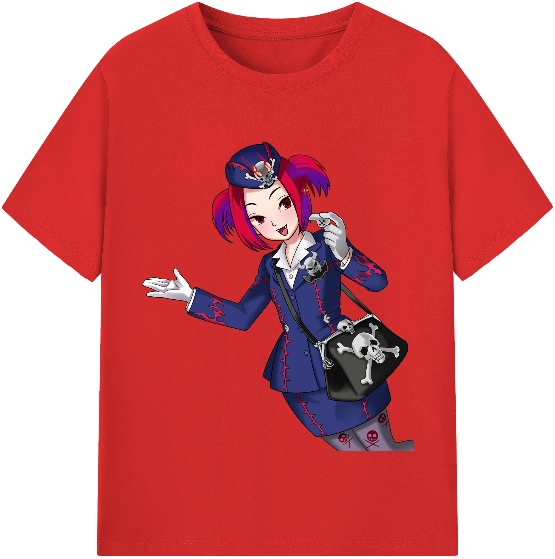 （画像用） 遊☆戯☆王 Yu-Gi-Oh! レディースカジュアルプリントTシャツ（綿100％）