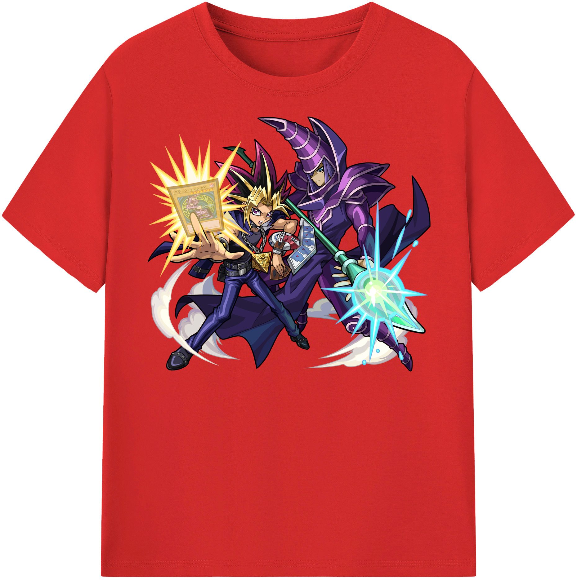（画像用） 遊☆戯☆王 Yu-Gi-Oh! レディースカジュアルプリントTシャツ（綿100％）