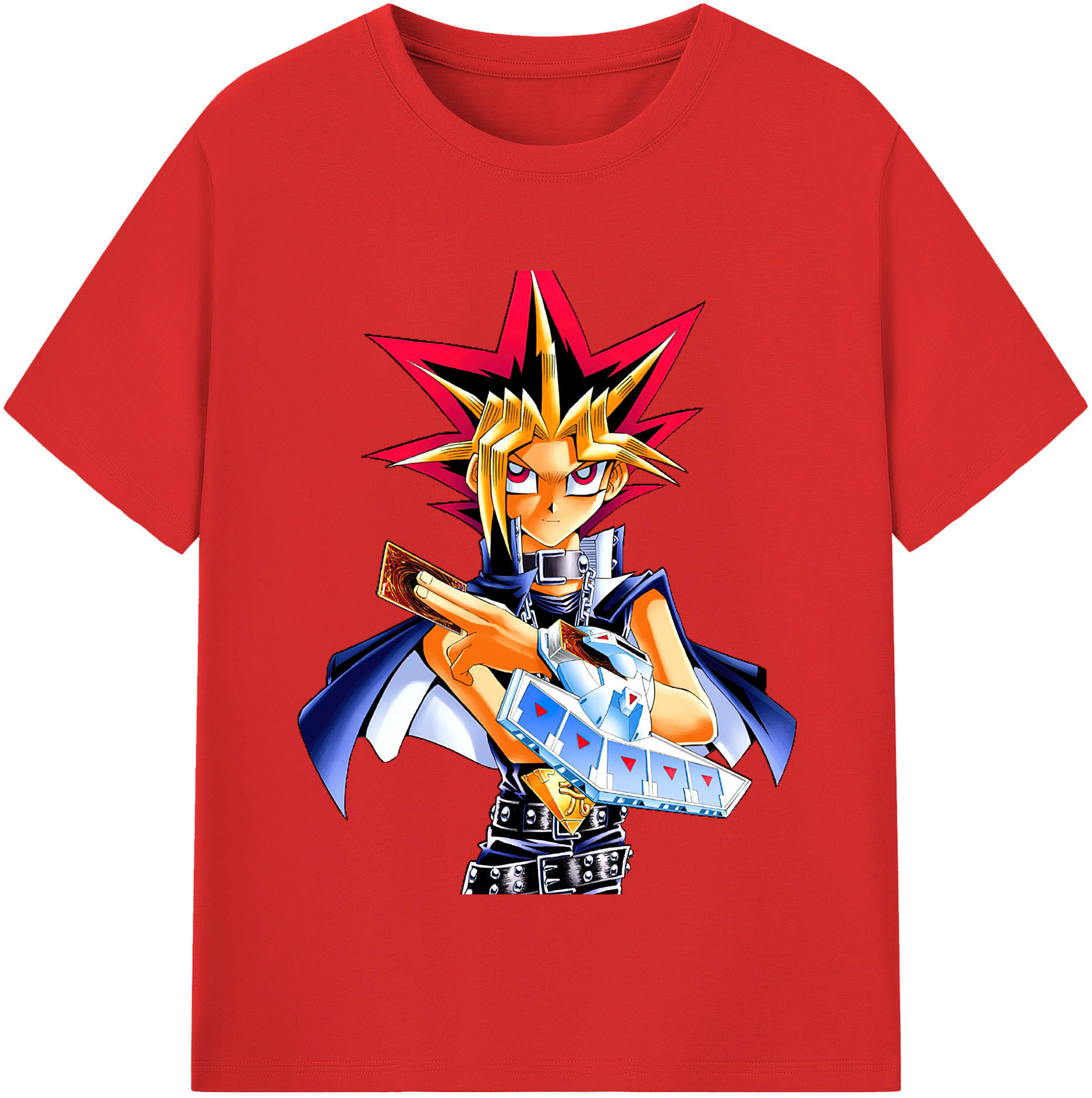 （画像用） 遊☆戯☆王 Yu-Gi-Oh! レディースカジュアルプリントTシャツ（綿100％）