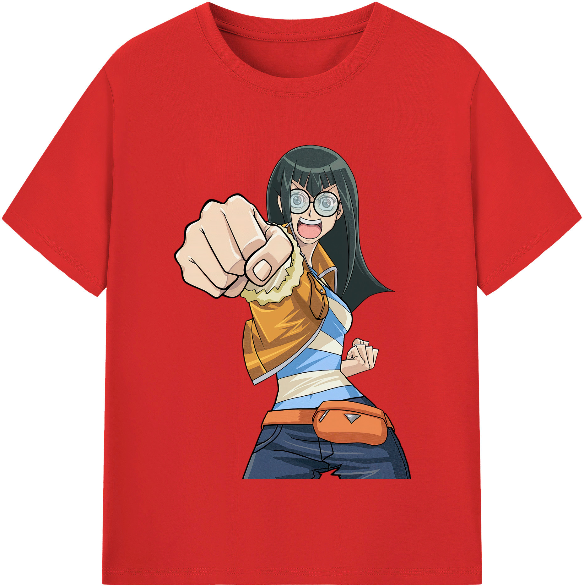 （画像用） 遊☆戯☆王 Yu-Gi-Oh! レディースカジュアルプリントTシャツ（綿100％）
