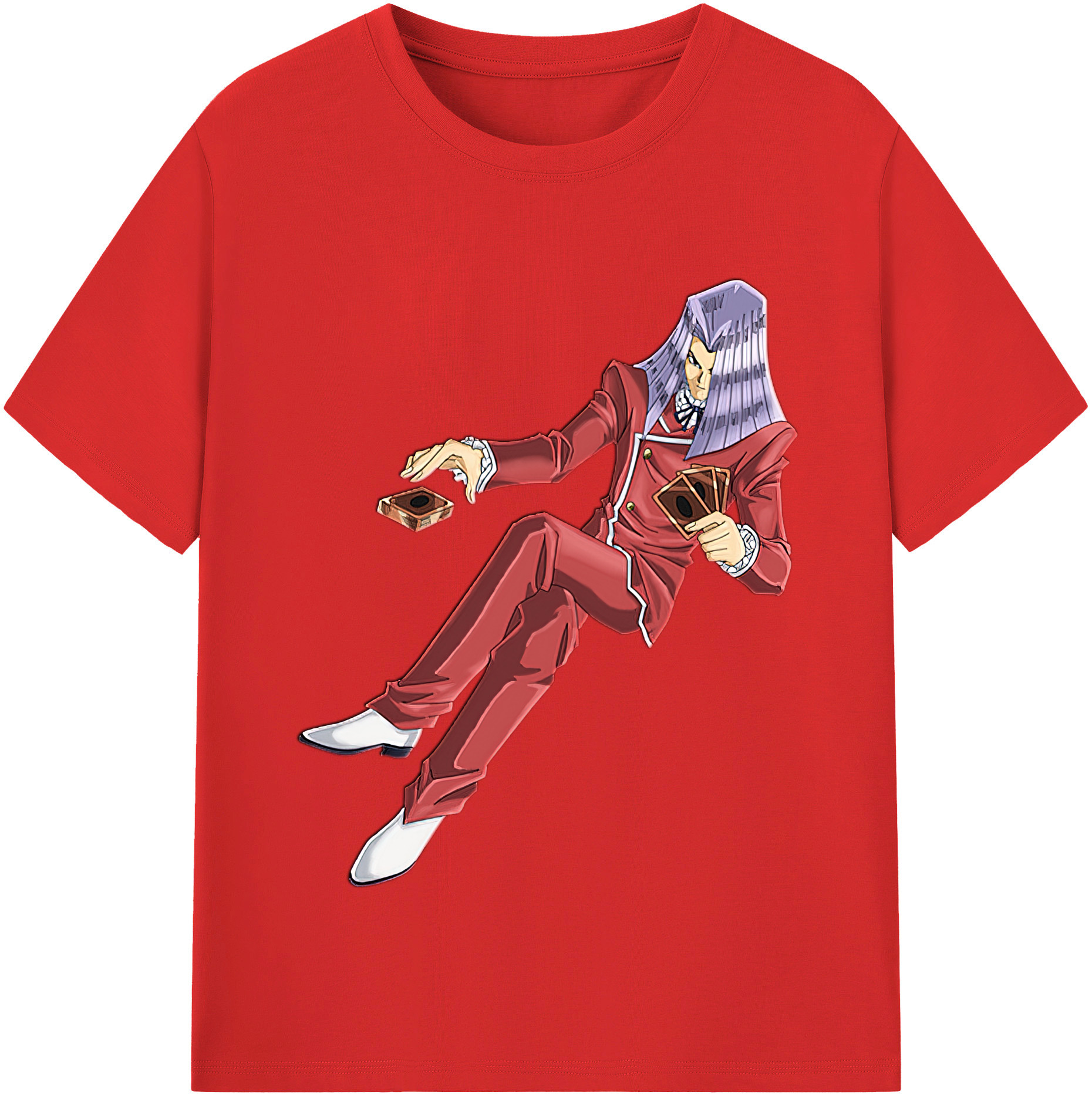 （画像用） 遊☆戯☆王 Yu-Gi-Oh! レディースカジュアルプリントTシャツ（綿100％）