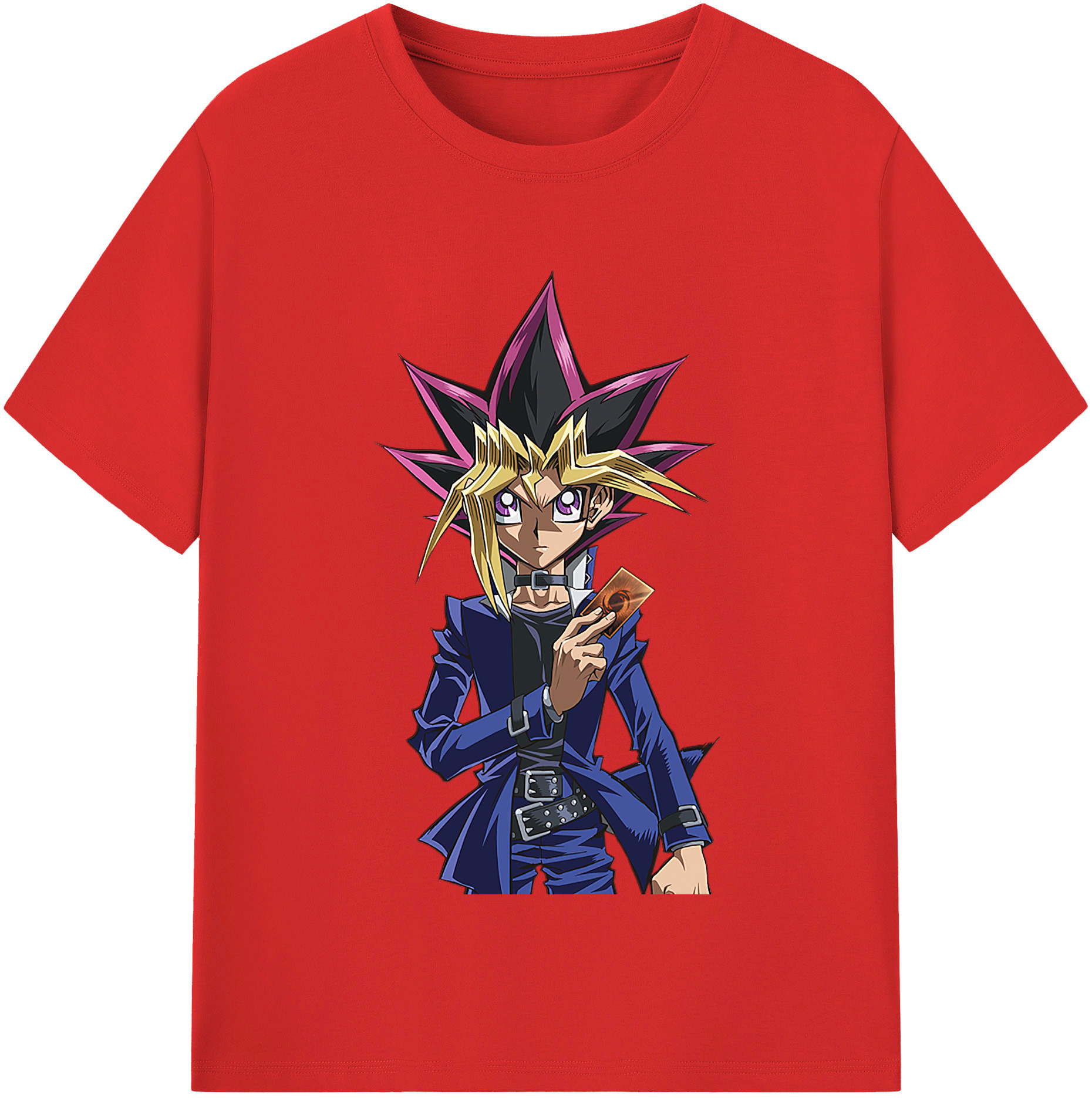 （画像用） 遊☆戯☆王 Yu-Gi-Oh! レディースカジュアルプリントTシャツ（綿100％）