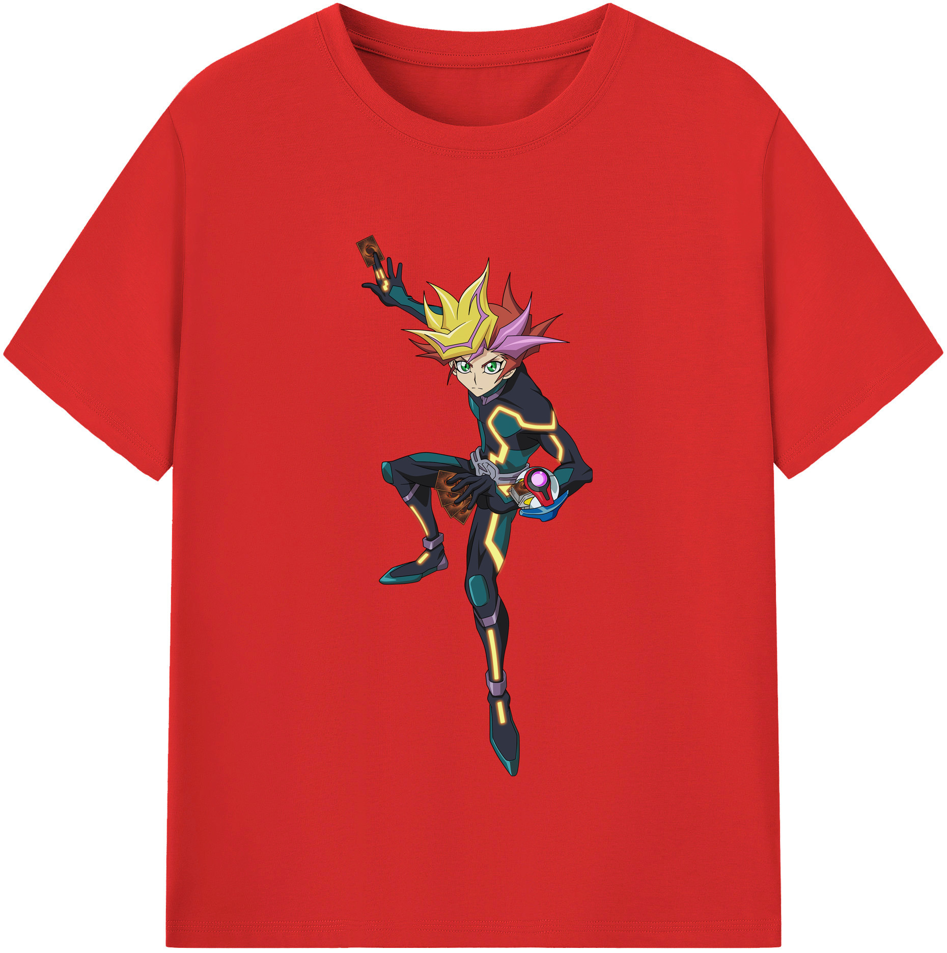 （画像用） 遊☆戯☆王 Yu-Gi-Oh! レディースカジュアルプリントTシャツ（綿100％）