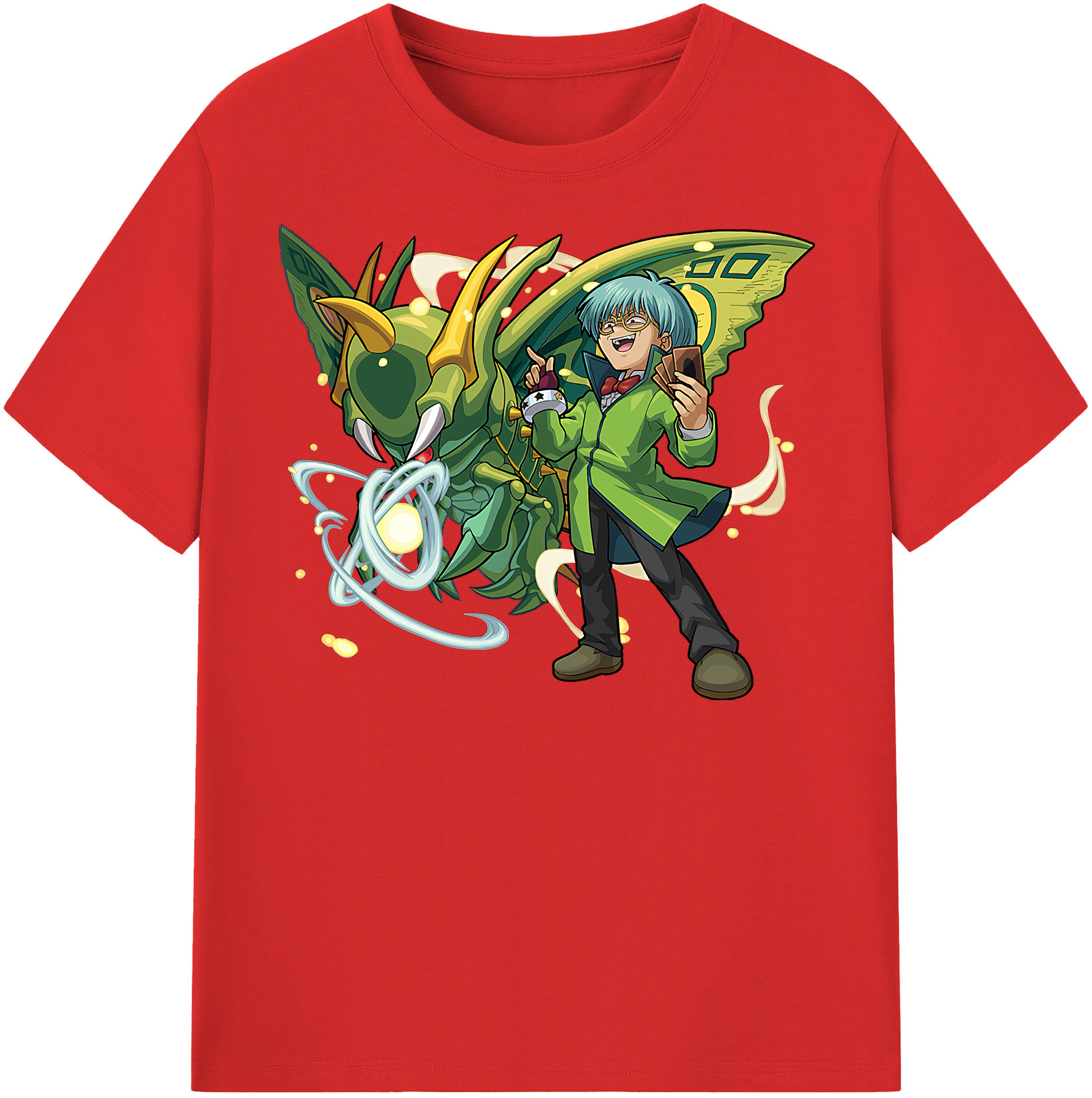 （画像用） 遊☆戯☆王 Yu-Gi-Oh! レディースカジュアルプリントTシャツ（綿100％）