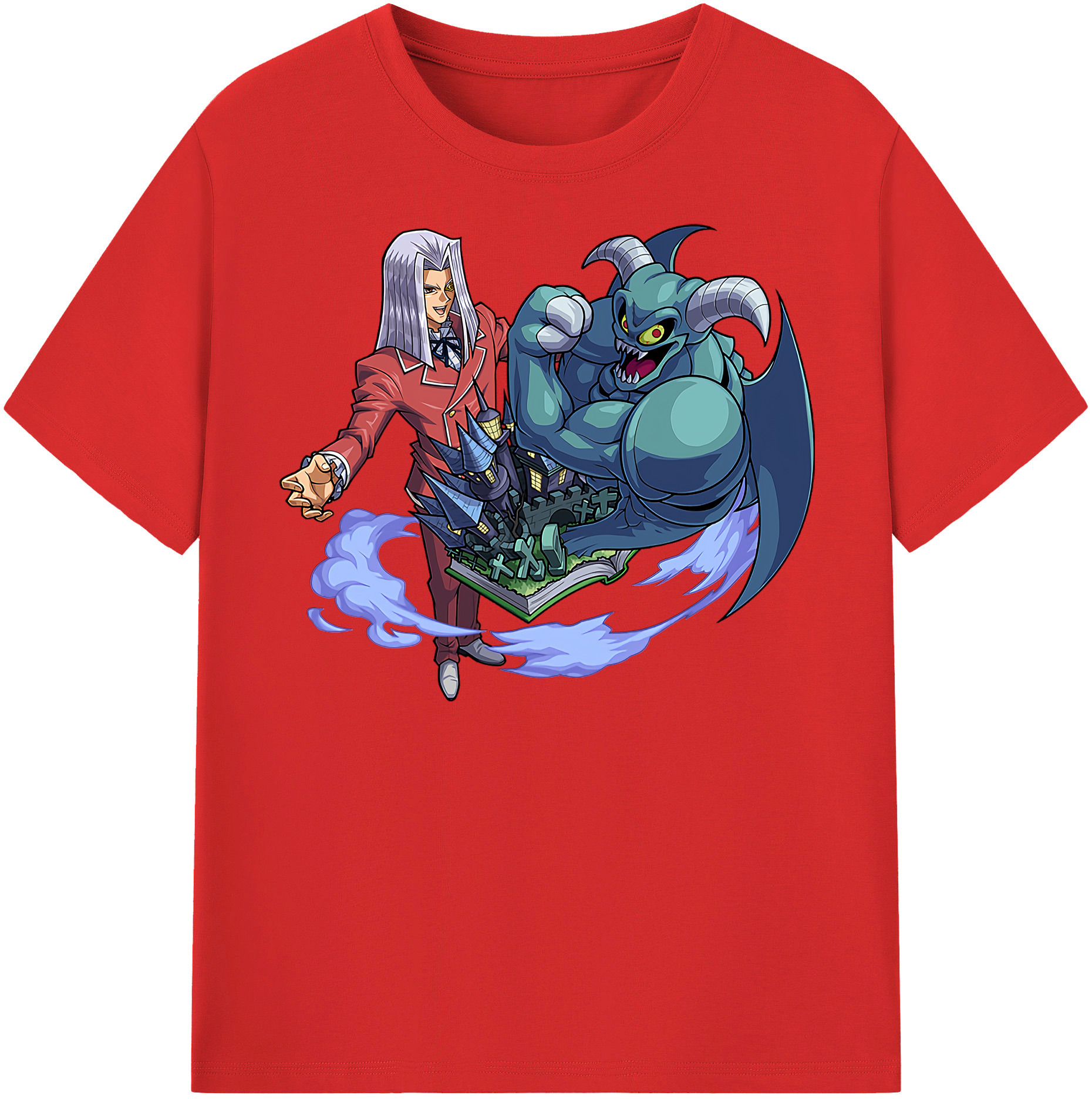 （画像用） 遊☆戯☆王 Yu-Gi-Oh! レディースカジュアルプリントTシャツ（綿100％）