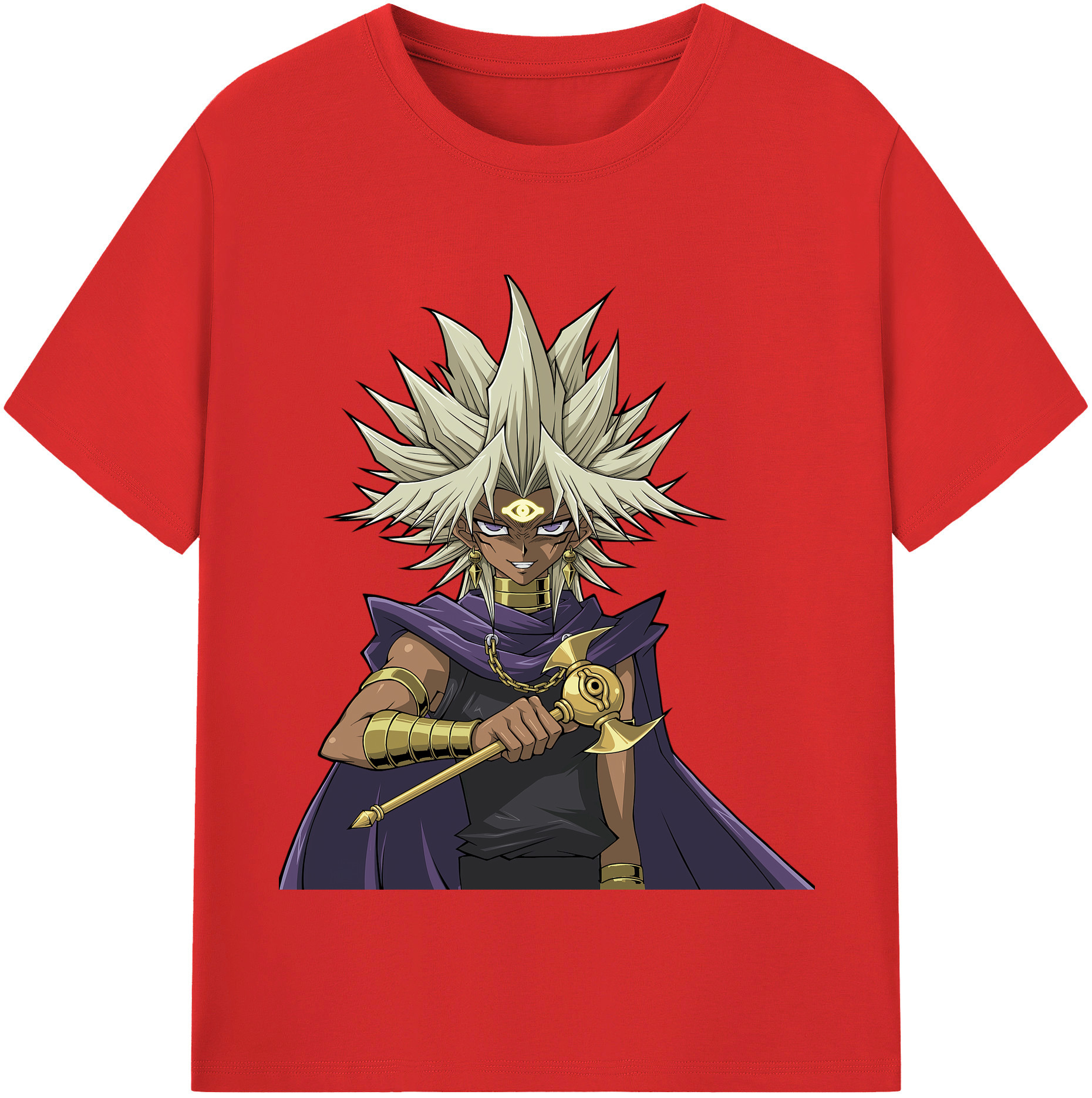 （画像用） 遊☆戯☆王 Yu-Gi-Oh! レディースカジュアルプリントTシャツ（綿100％）