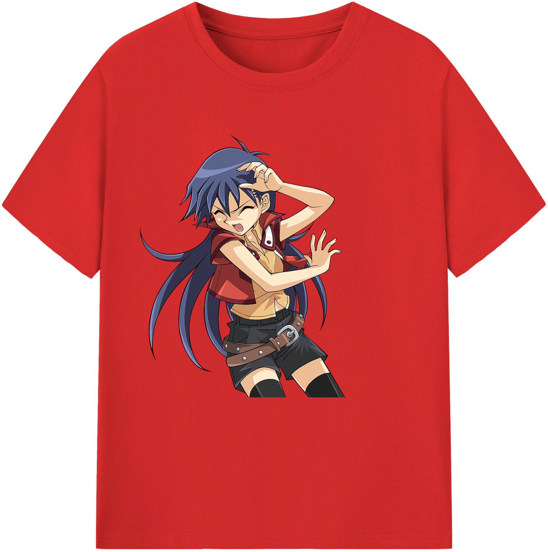 （画像用） 遊☆戯☆王 Yu-Gi-Oh! レディースカジュアルプリントTシャツ（綿100％）