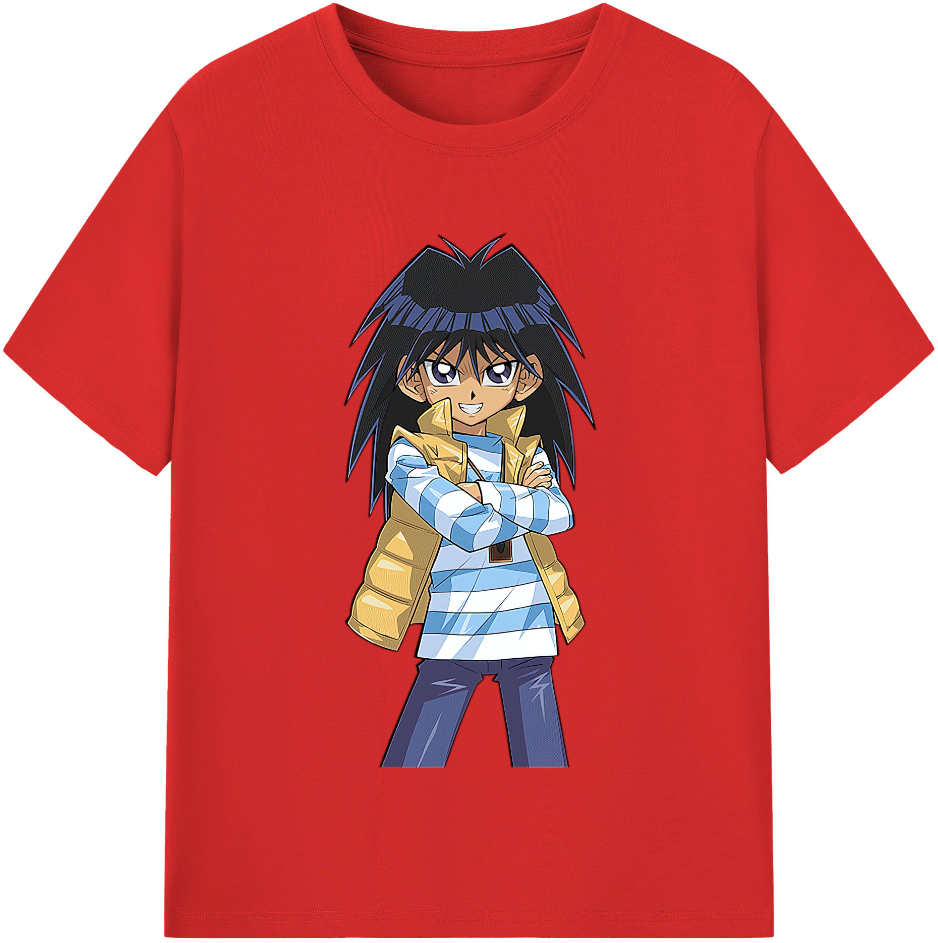 （画像用） 遊☆戯☆王 Yu-Gi-Oh! レディースカジュアルプリントTシャツ（綿100％）