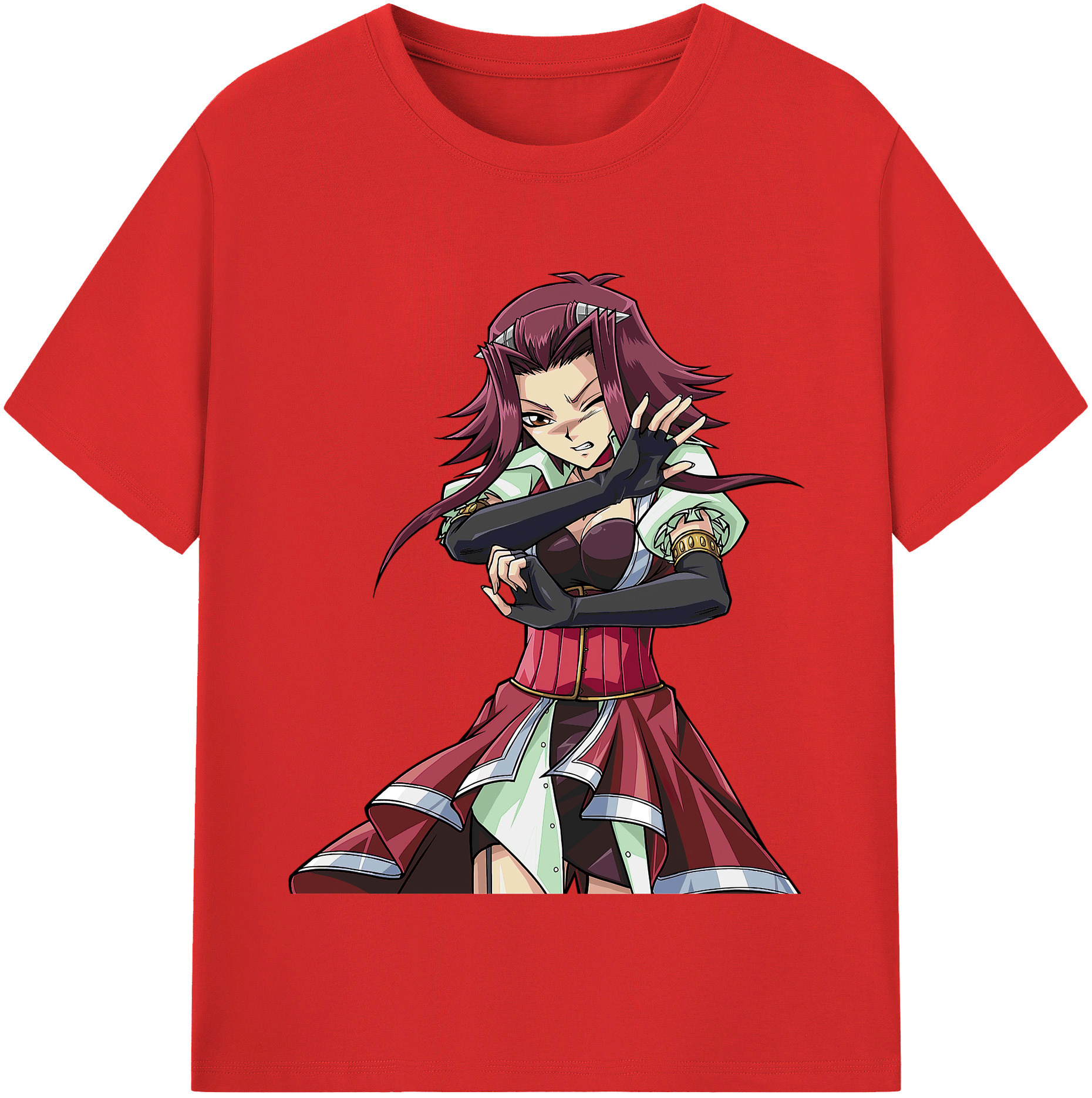 （画像用） 遊☆戯☆王 Yu-Gi-Oh! レディースカジュアルプリントTシャツ（綿100％）
