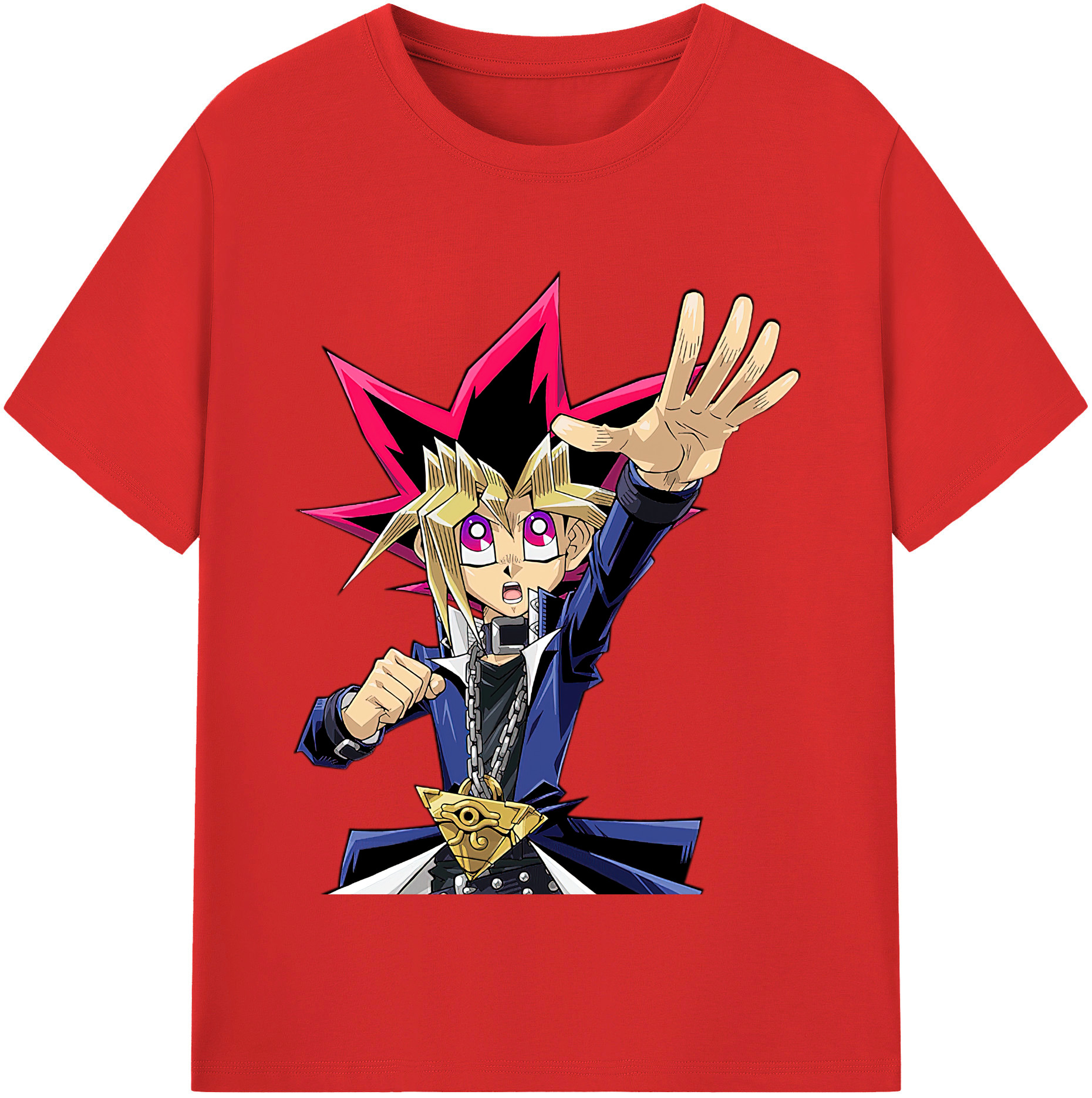 （画像用） 遊☆戯☆王 Yu-Gi-Oh! レディースカジュアルプリントTシャツ（綿100％）