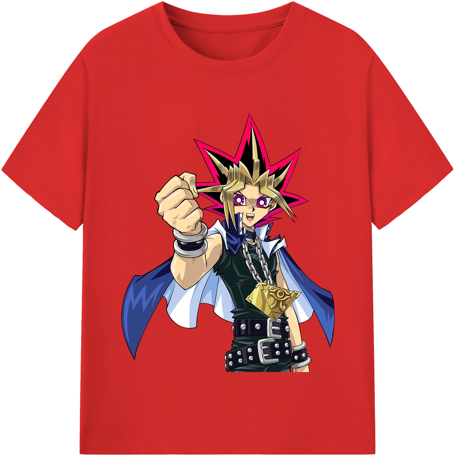 （画像用） 遊☆戯☆王 Yu-Gi-Oh! レディースカジュアルプリントTシャツ（綿100％）