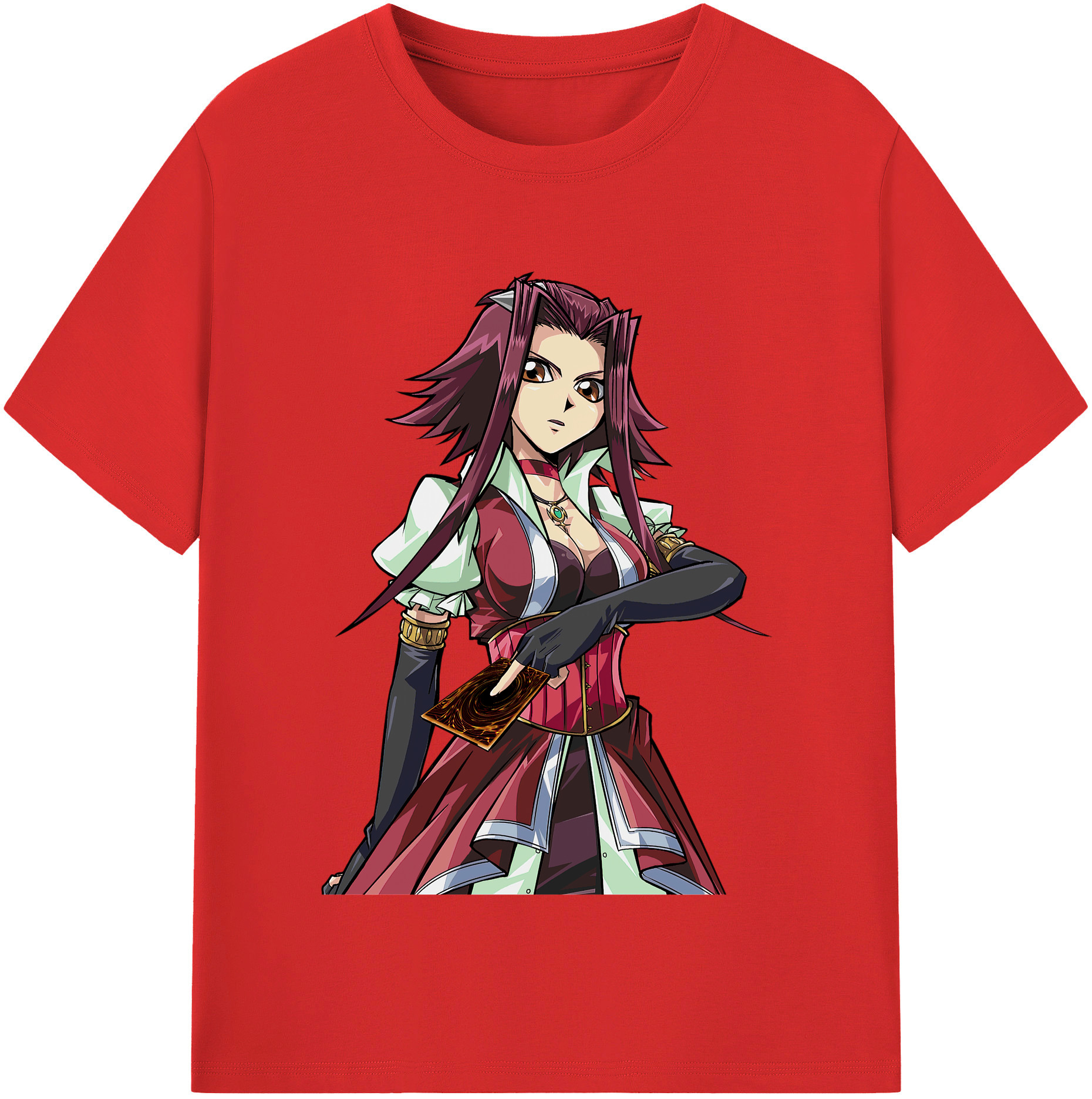 （画像用） 遊☆戯☆王 Yu-Gi-Oh! レディースカジュアルプリントTシャツ（綿100％）