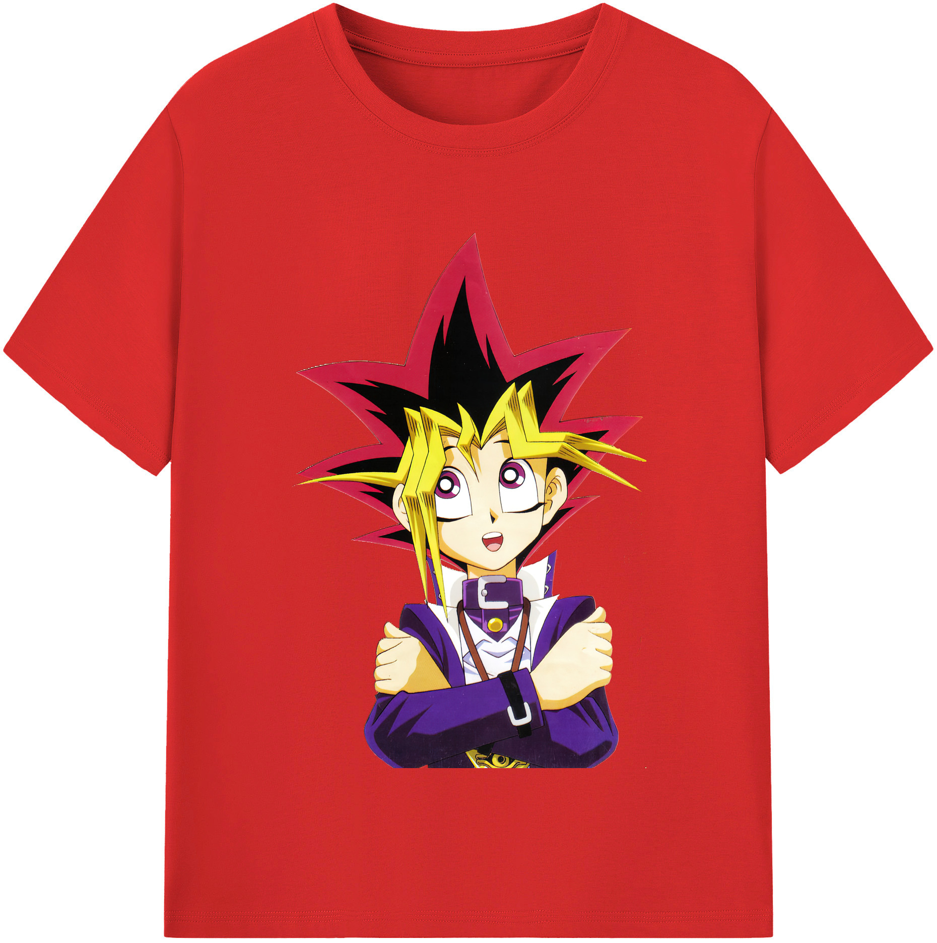 （画像用） 遊☆戯☆王 Yu-Gi-Oh! レディースカジュアルプリントTシャツ（綿100％）