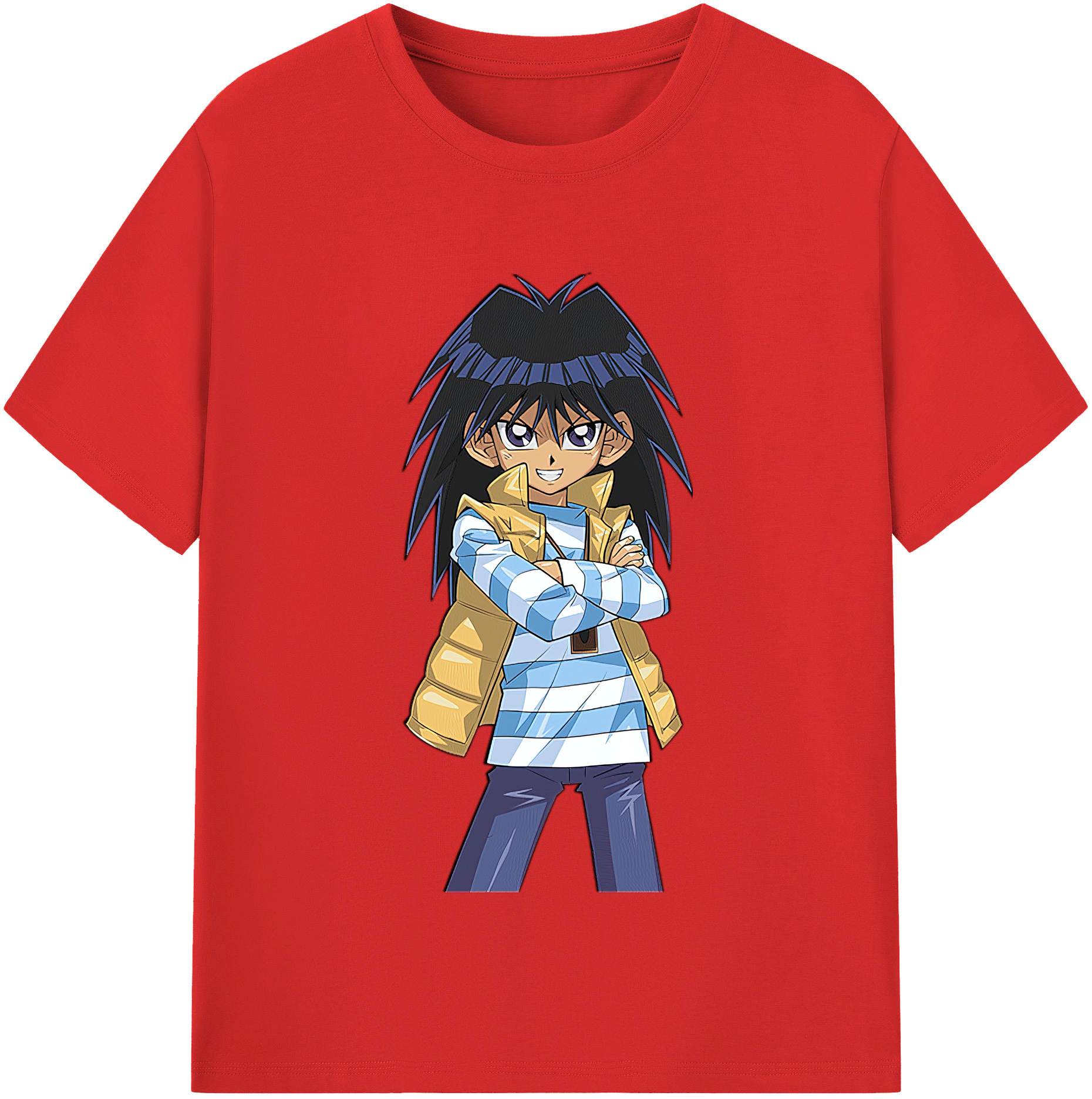 （画像用） 遊☆戯☆王 Yu-Gi-Oh! レディースカジュアルプリントTシャツ（綿100％）